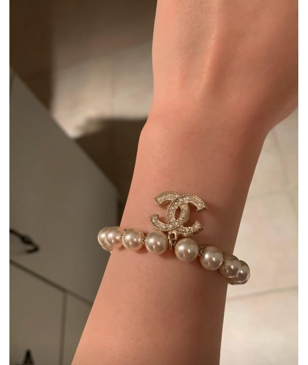 CHANEL Белый браслет, фото 3