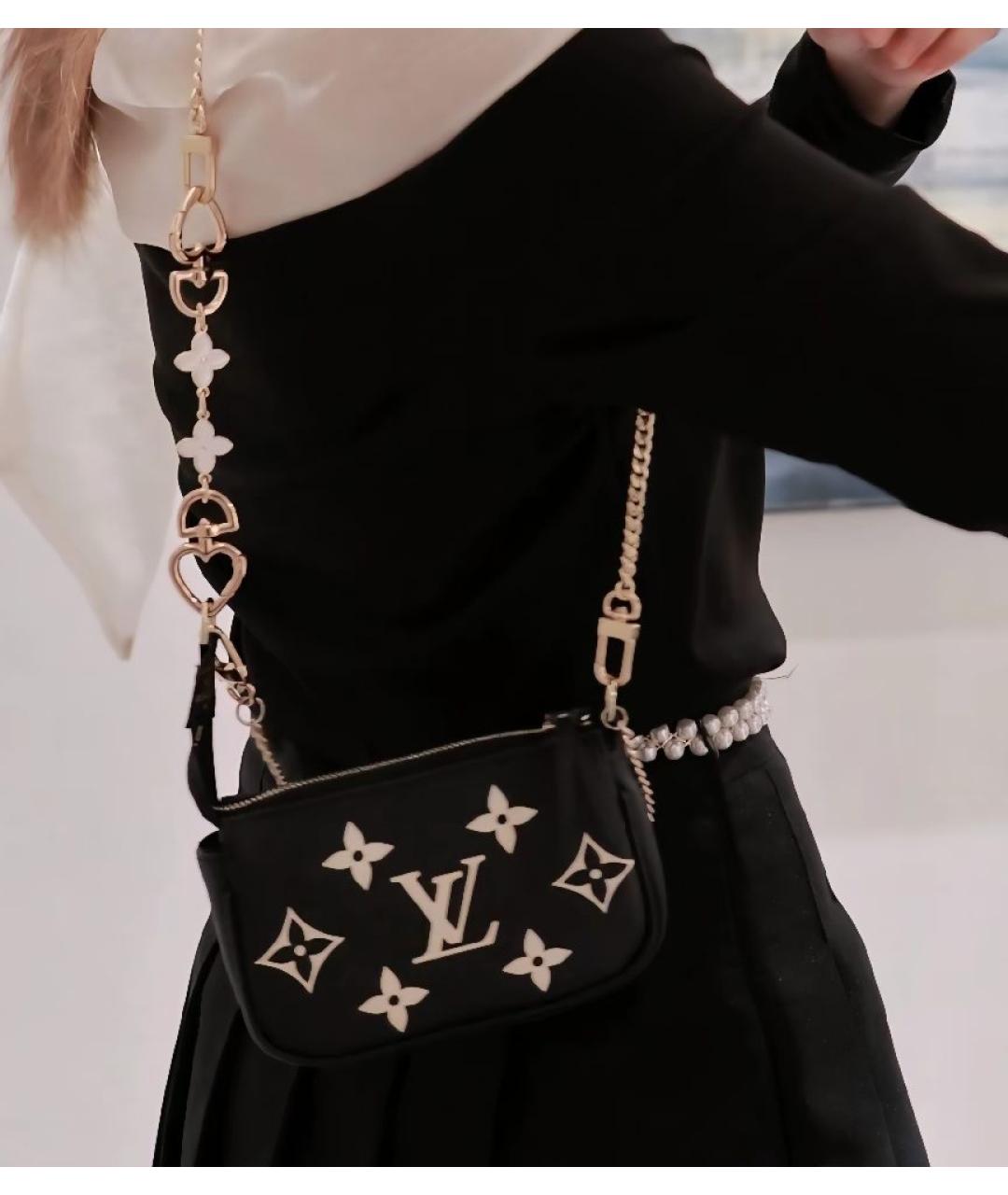 LOUIS VUITTON Черная сумка с короткими ручками, фото 5