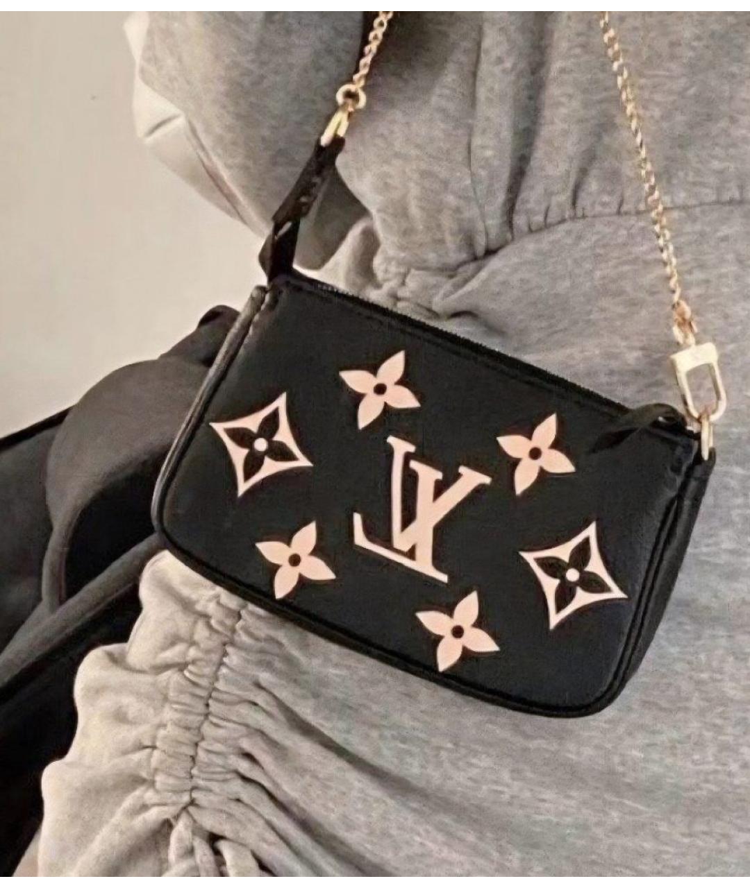 LOUIS VUITTON Черная сумка с короткими ручками, фото 4