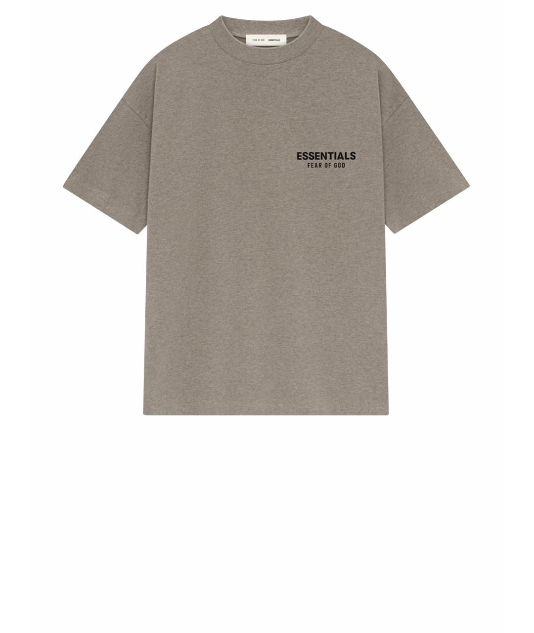 FEAR OF GOD ESSENTIALS Серая хлопковая футболка, фото 1