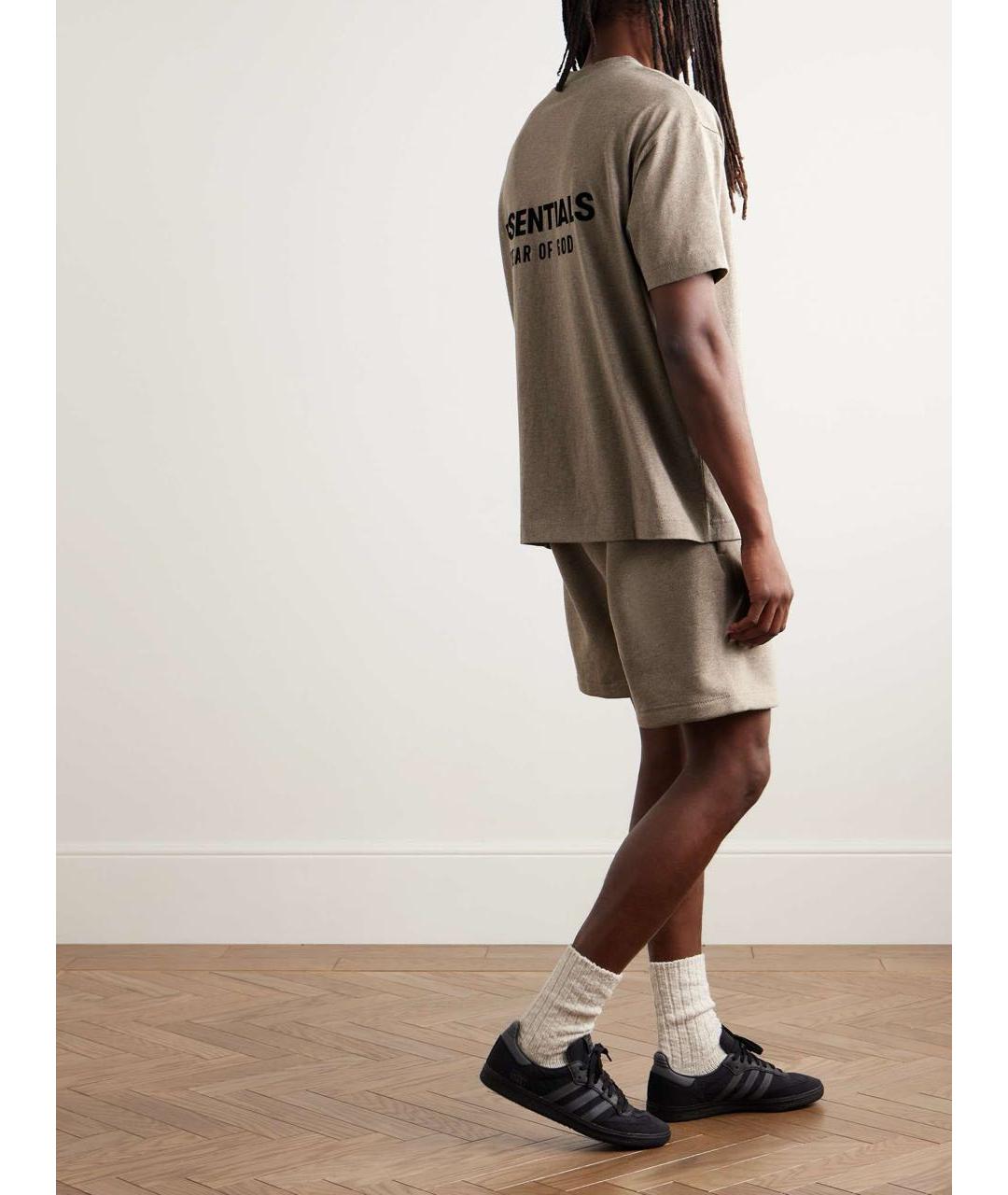 FEAR OF GOD ESSENTIALS Серая хлопковая футболка, фото 5