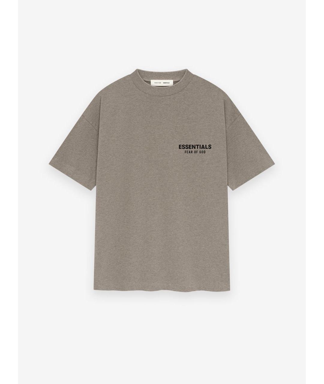 FEAR OF GOD ESSENTIALS Серая хлопковая футболка, фото 6