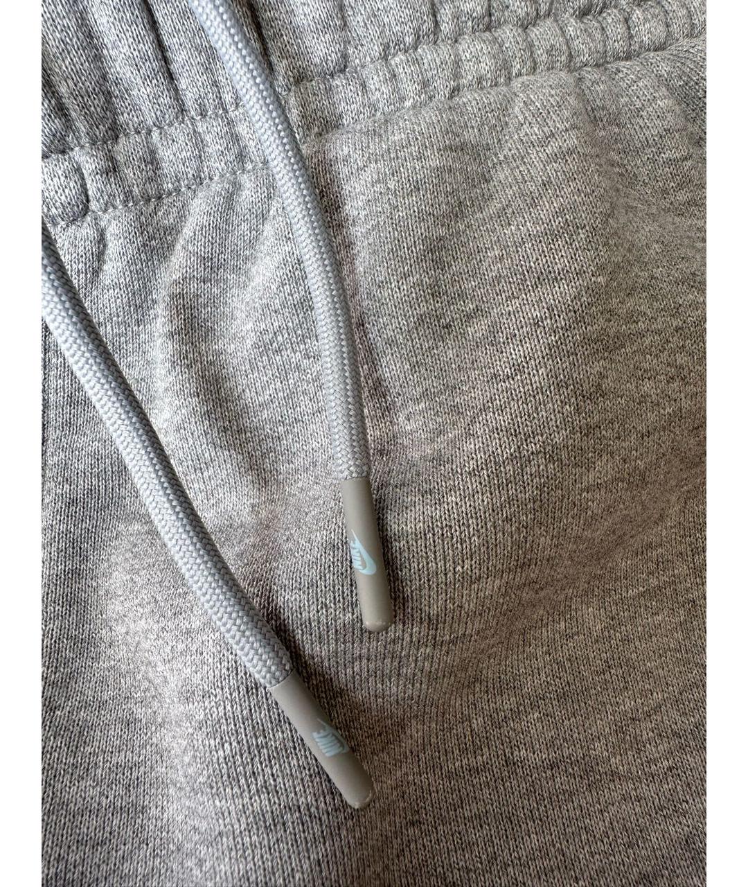 NIKE Серые хлопковые повседневные брюки, фото 5