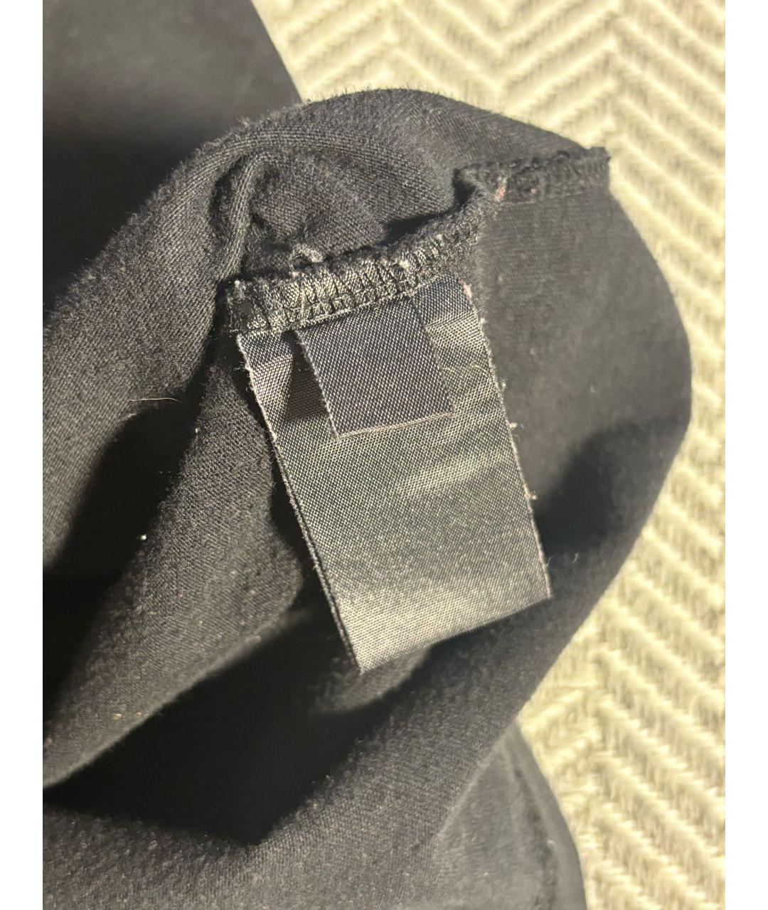 VETEMENTS Черная хлопковая футболка, фото 6