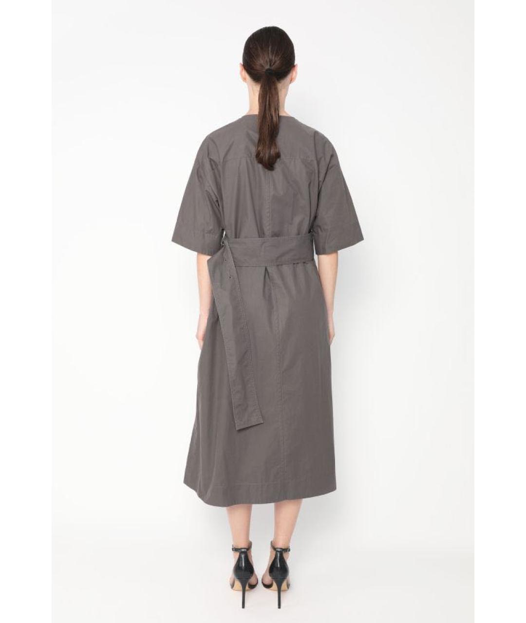 CELINE Бежевое хлопковое повседневное платье, фото 7
