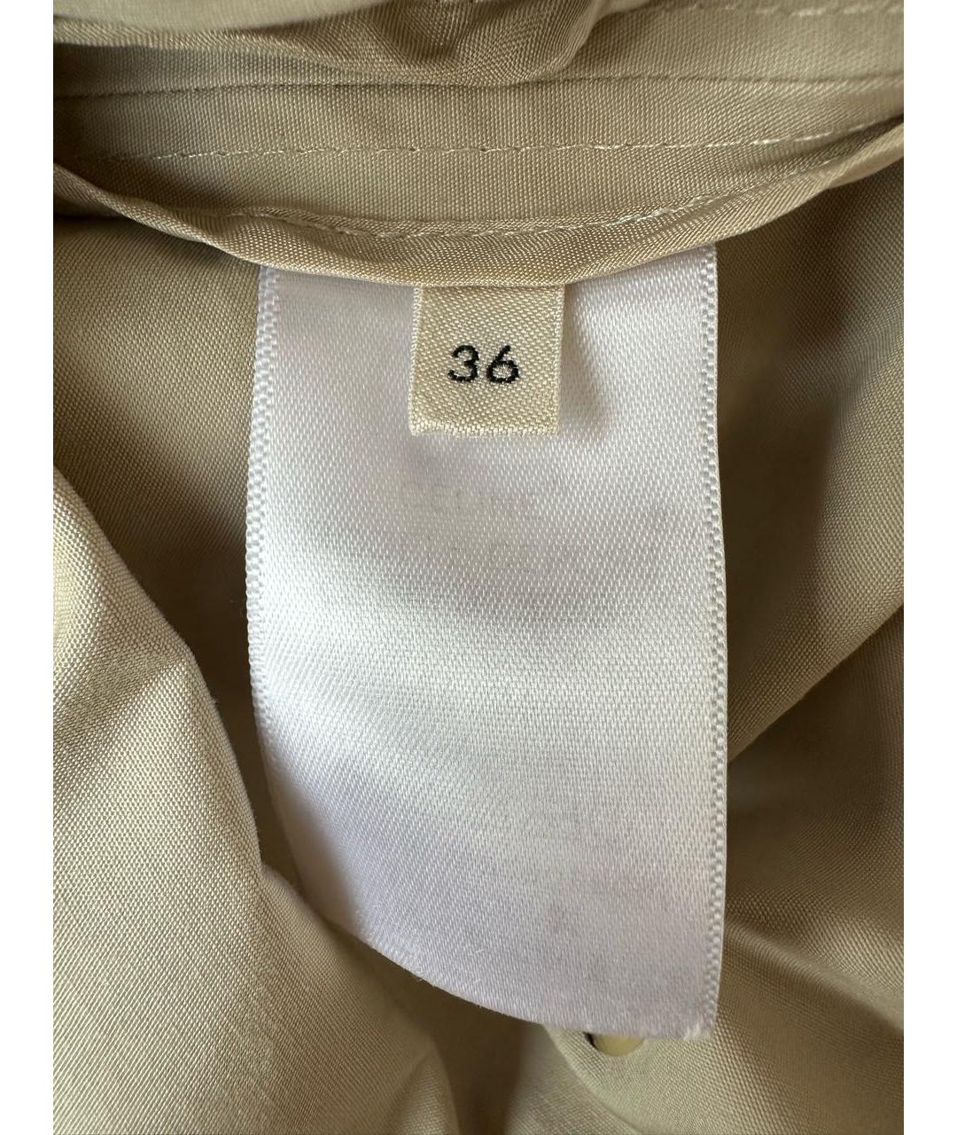 CELINE Бежевое хлопковое повседневное платье, фото 4