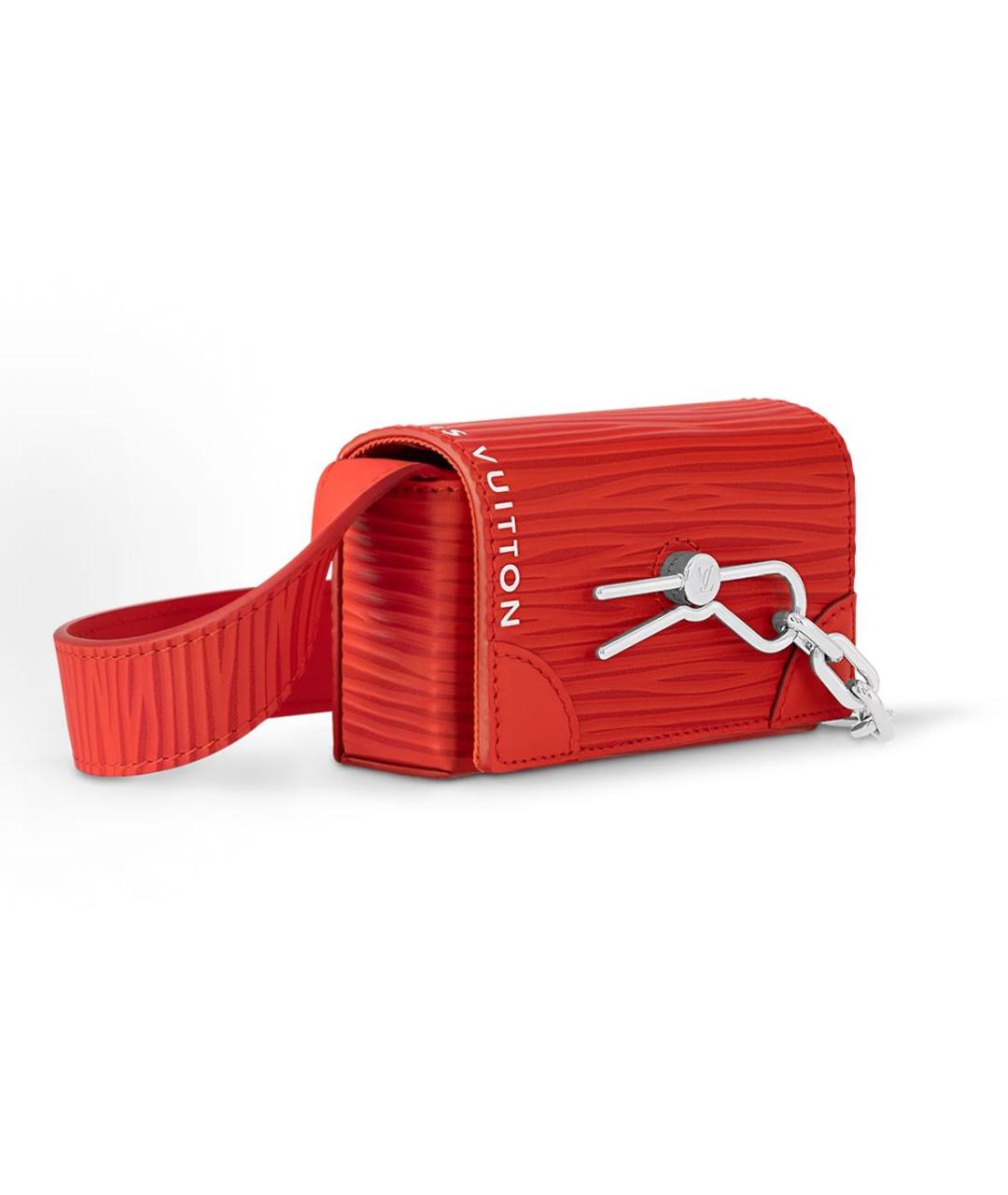 LOUIS VUITTON Красная кожаная сумка на плечо, фото 2