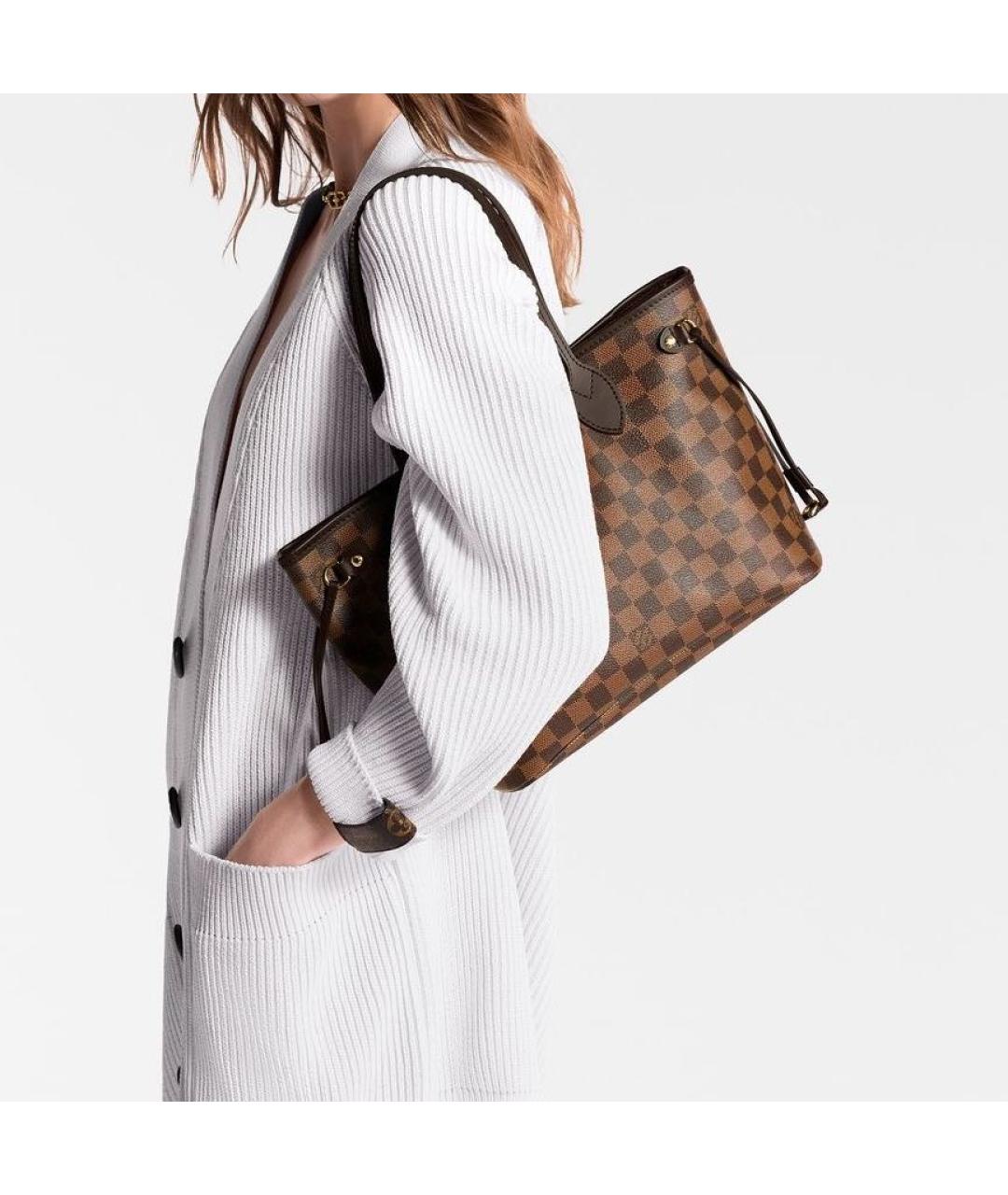 LOUIS VUITTON Коричневая сумка тоут, фото 7