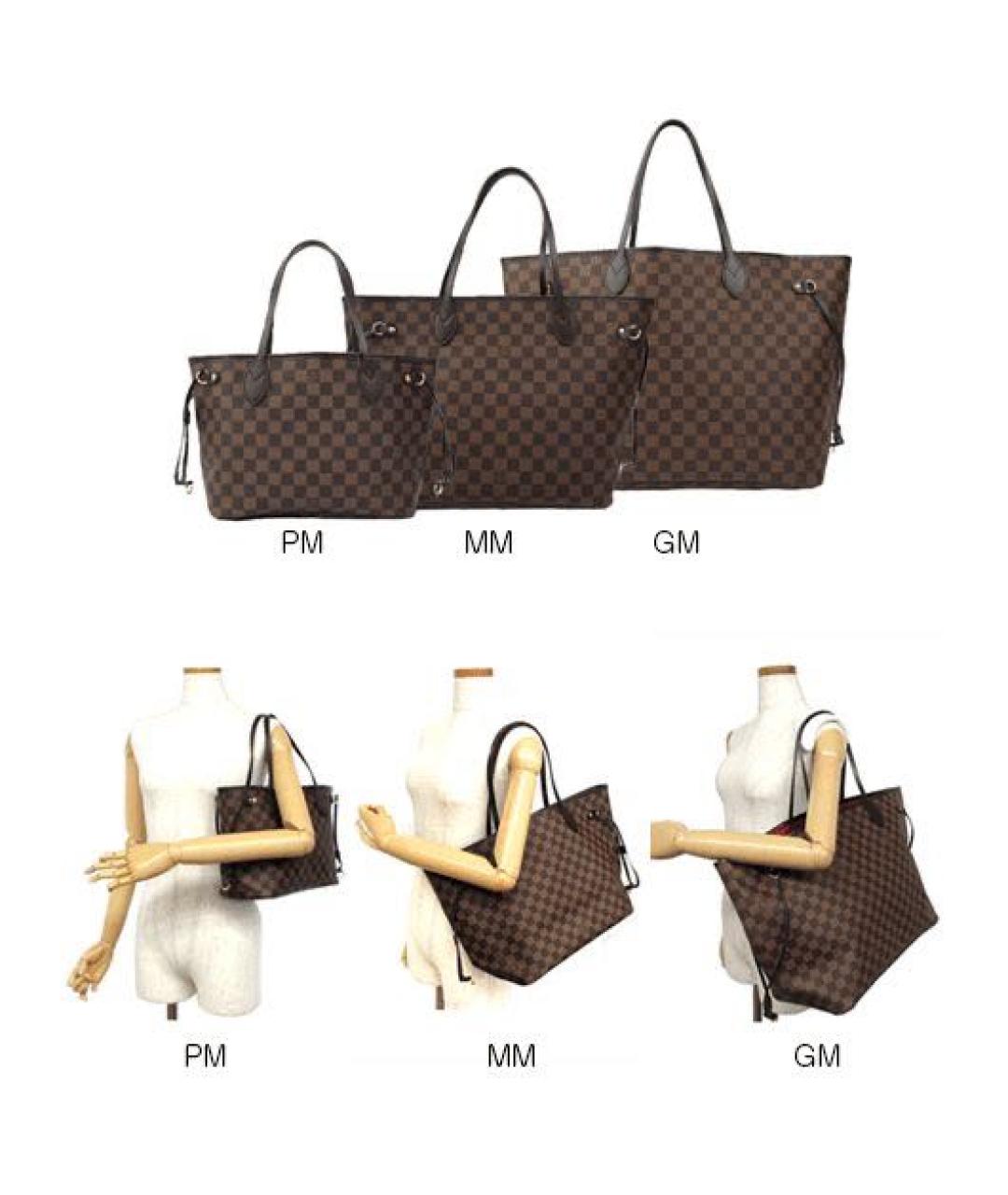 LOUIS VUITTON Коричневая сумка тоут, фото 8