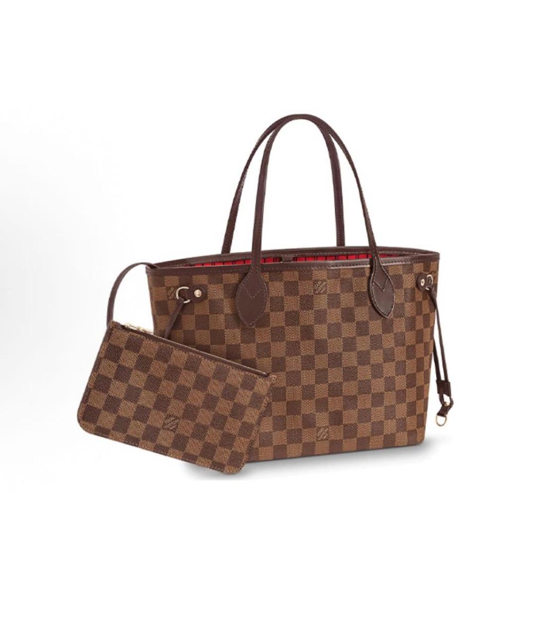 LOUIS VUITTON Коричневая сумка тоут, фото 4