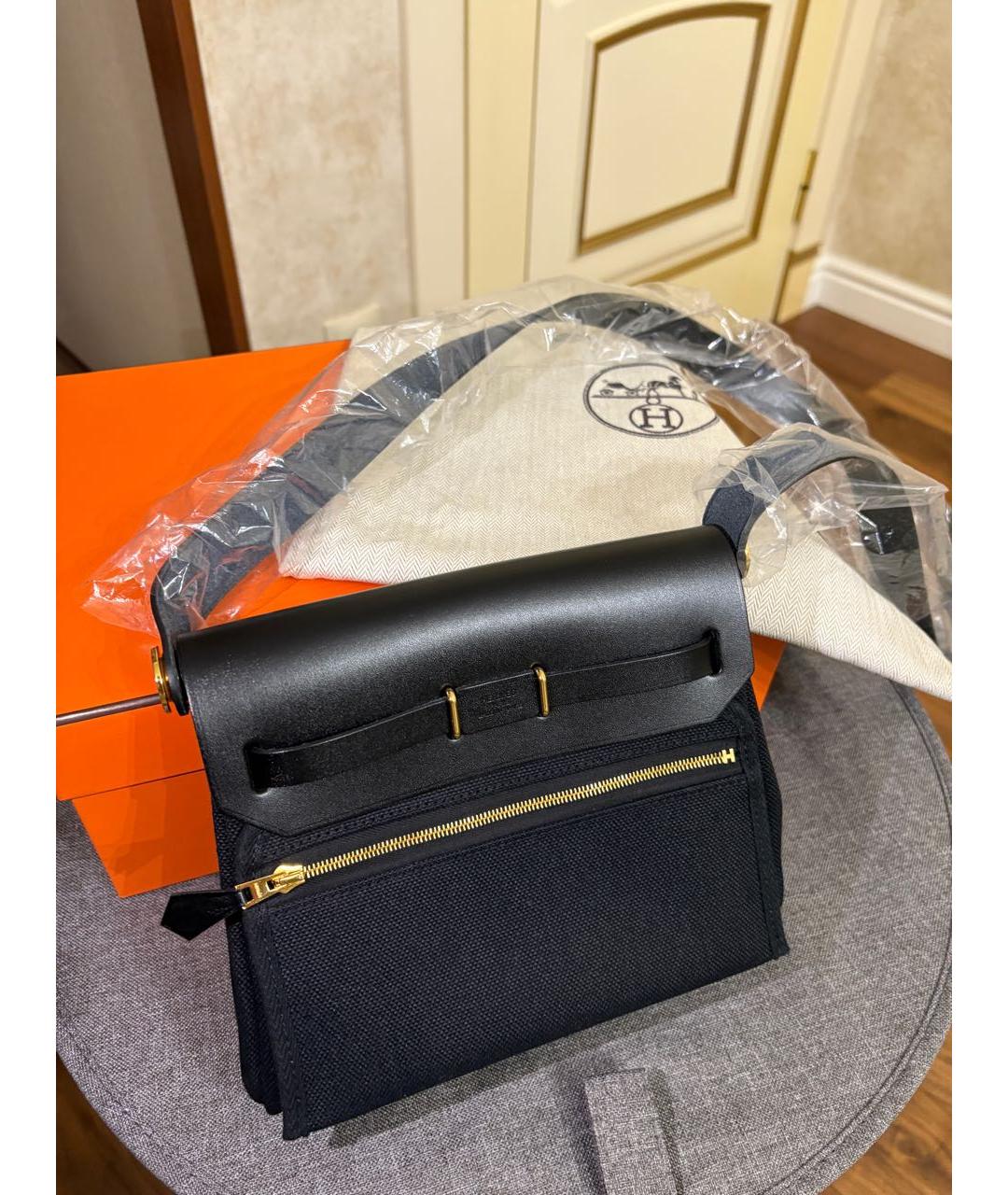 HERMES Черная сумка через плечо, фото 3