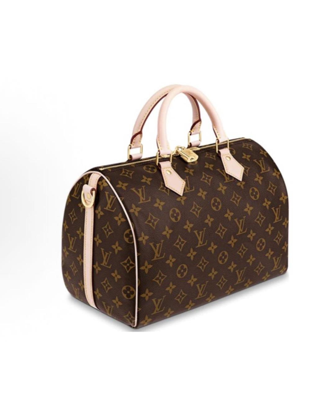 LOUIS VUITTON Коричневая сумка с короткими ручками, фото 3