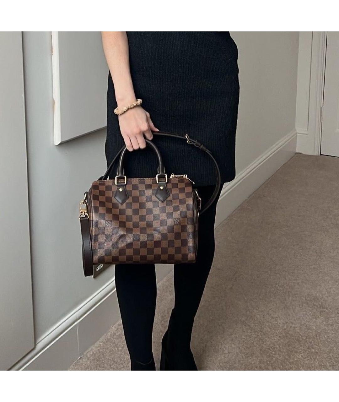 LOUIS VUITTON Коричневая сумка с короткими ручками, фото 5
