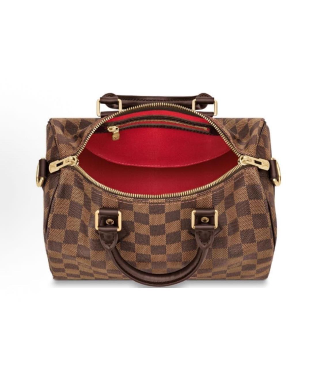 LOUIS VUITTON Коричневая сумка с короткими ручками, фото 4