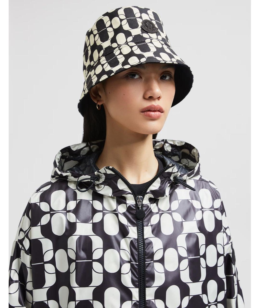 MONCLER Черная хлопковая панама, фото 2