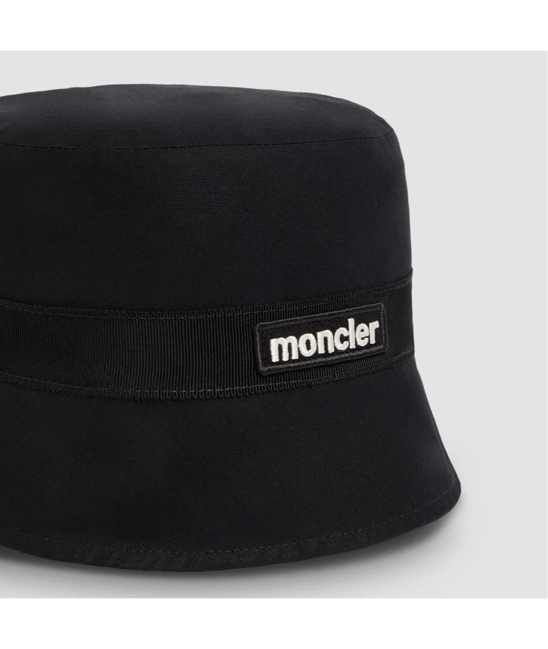 MONCLER Черная хлопковая панама, фото 5