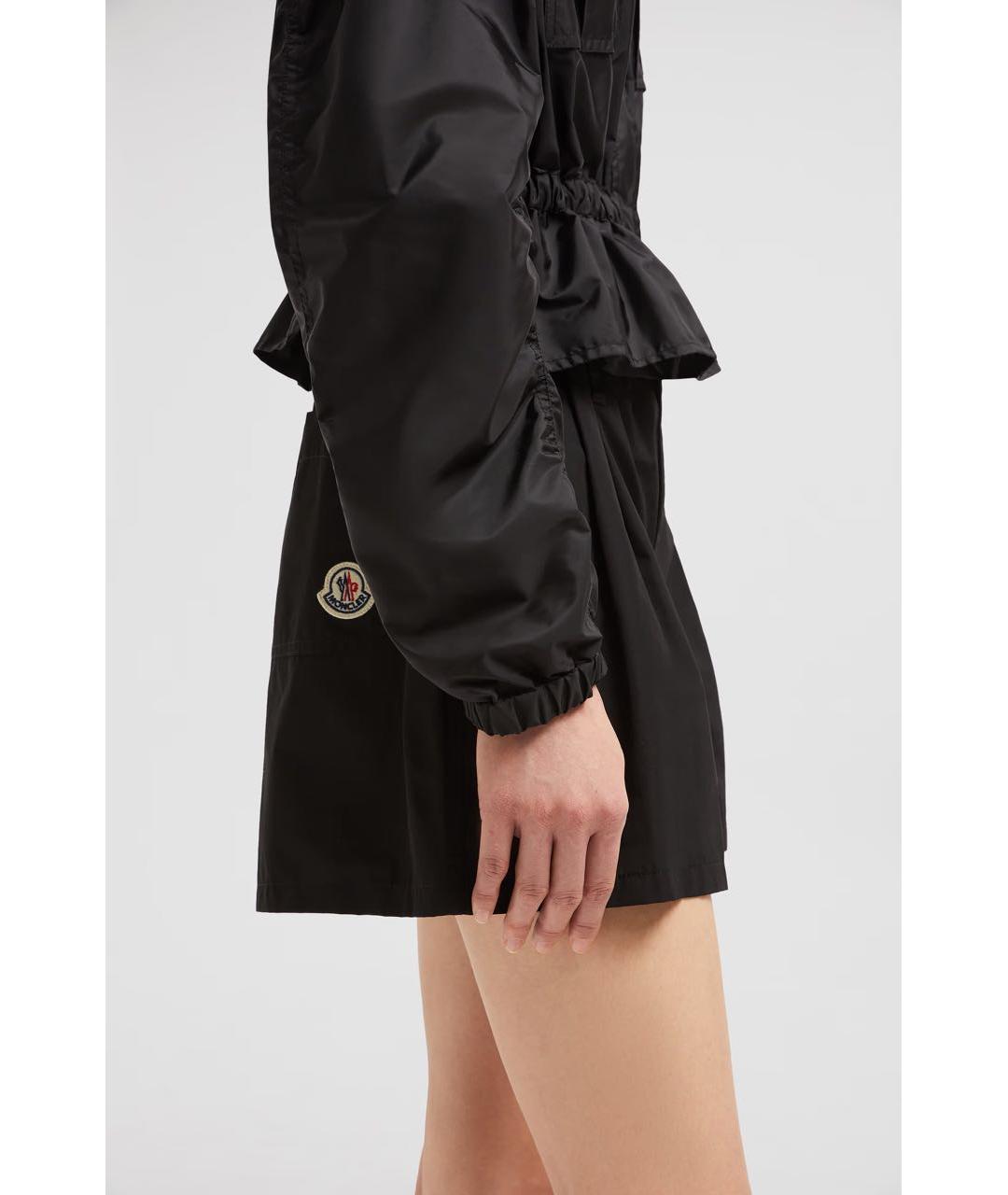 MONCLER Черная полиамидовая куртка, фото 6