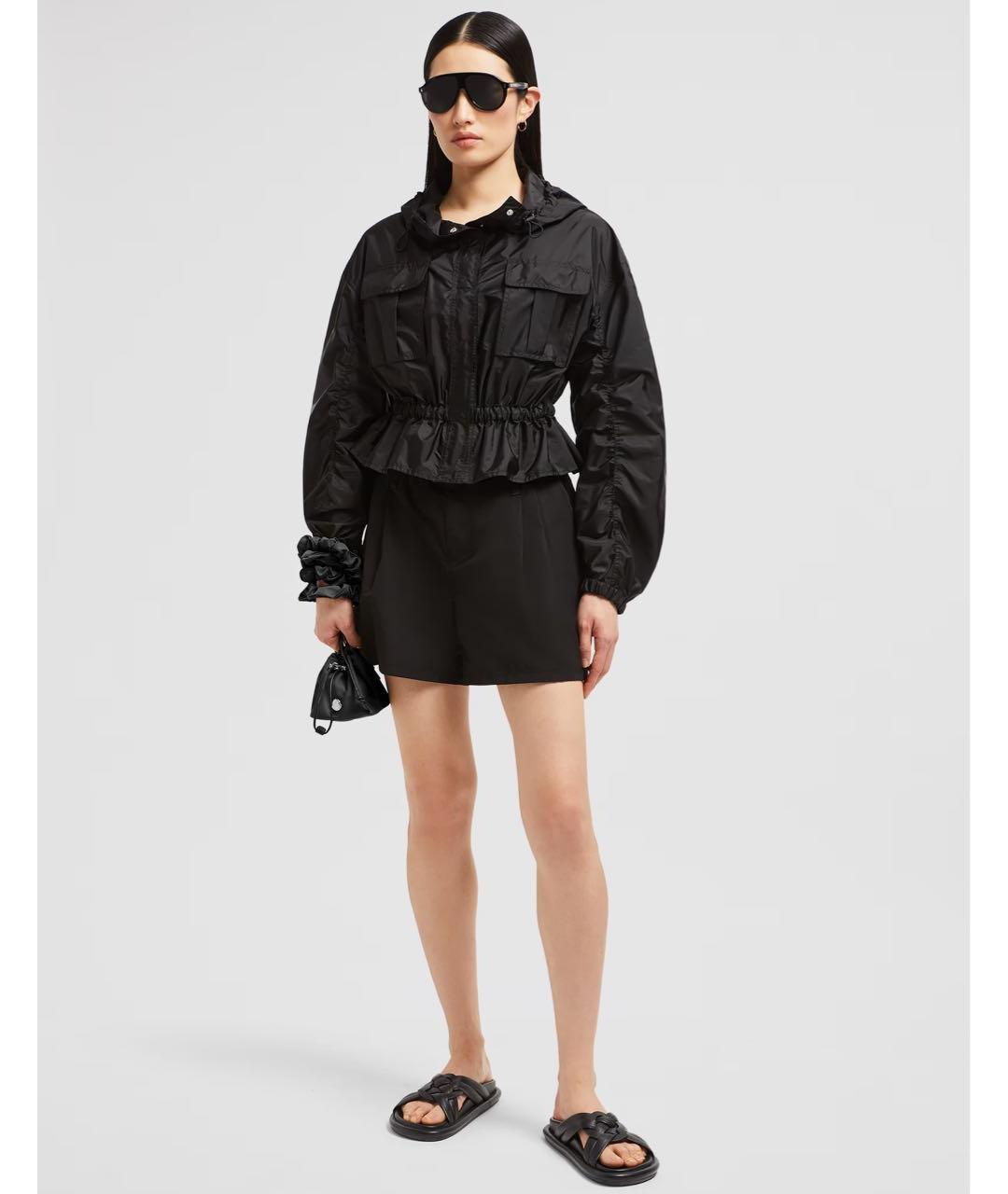 MONCLER Черная полиамидовая куртка, фото 2