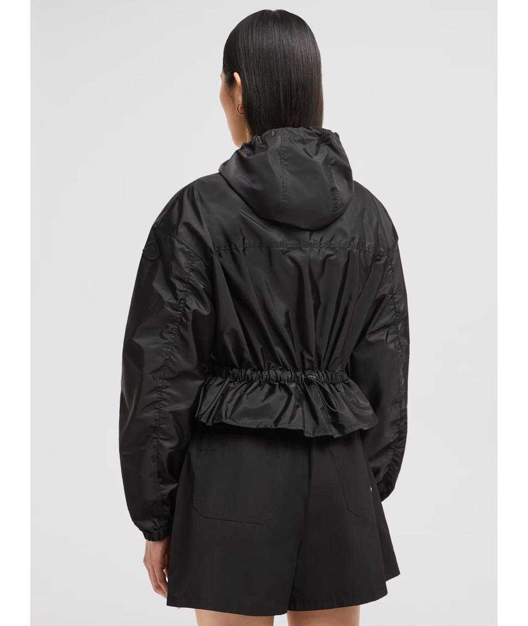MONCLER Черная полиамидовая куртка, фото 5