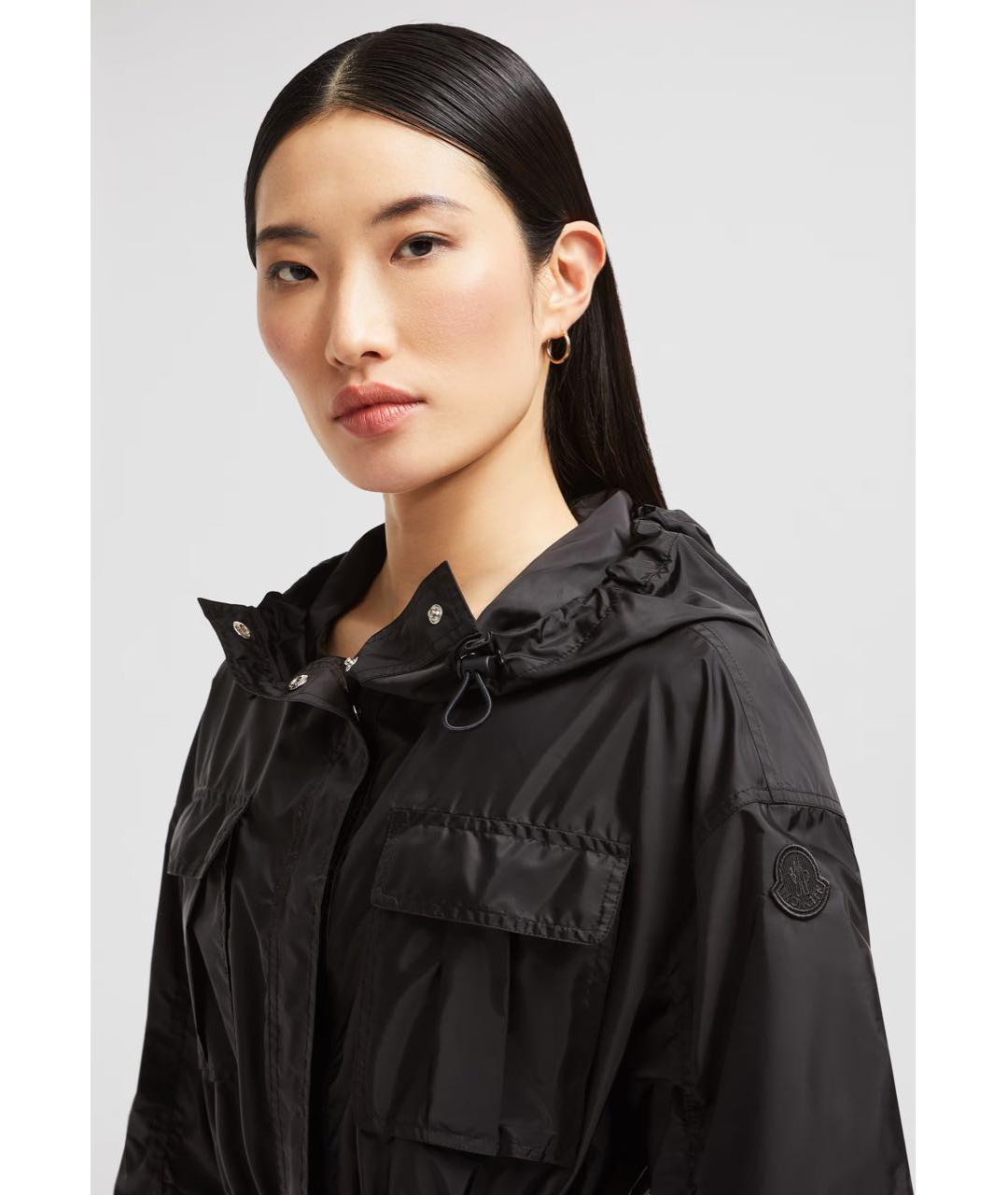MONCLER Черная полиамидовая куртка, фото 4
