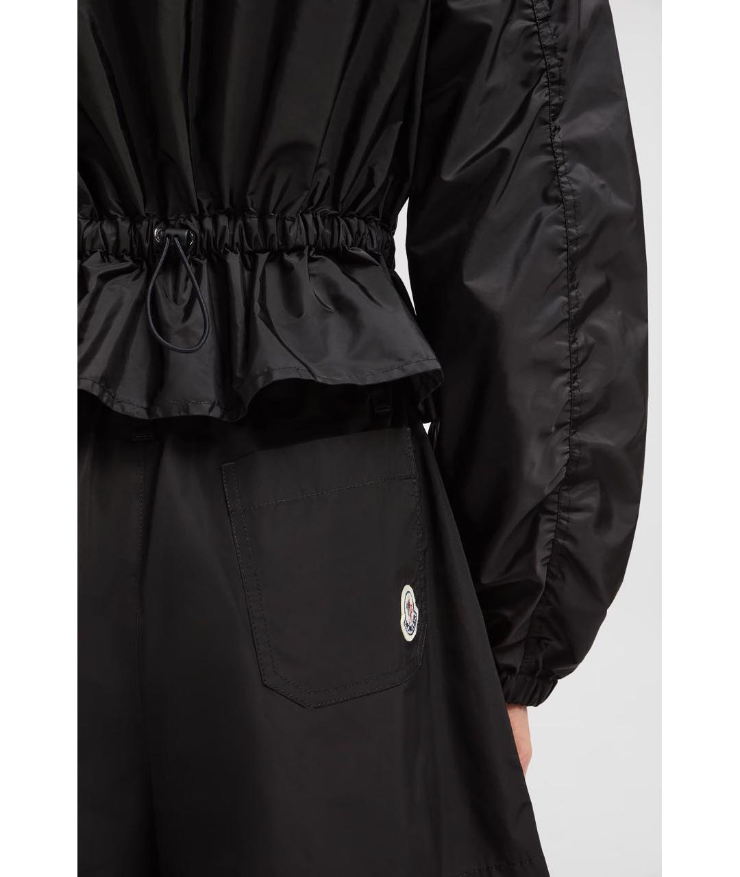 MONCLER Черная полиамидовая куртка, фото 7