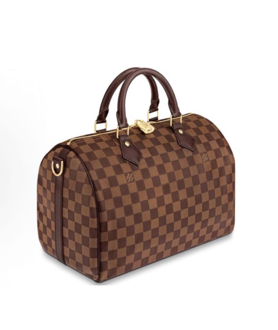 LOUIS VUITTON Коричневая сумка с короткими ручками, фото 6