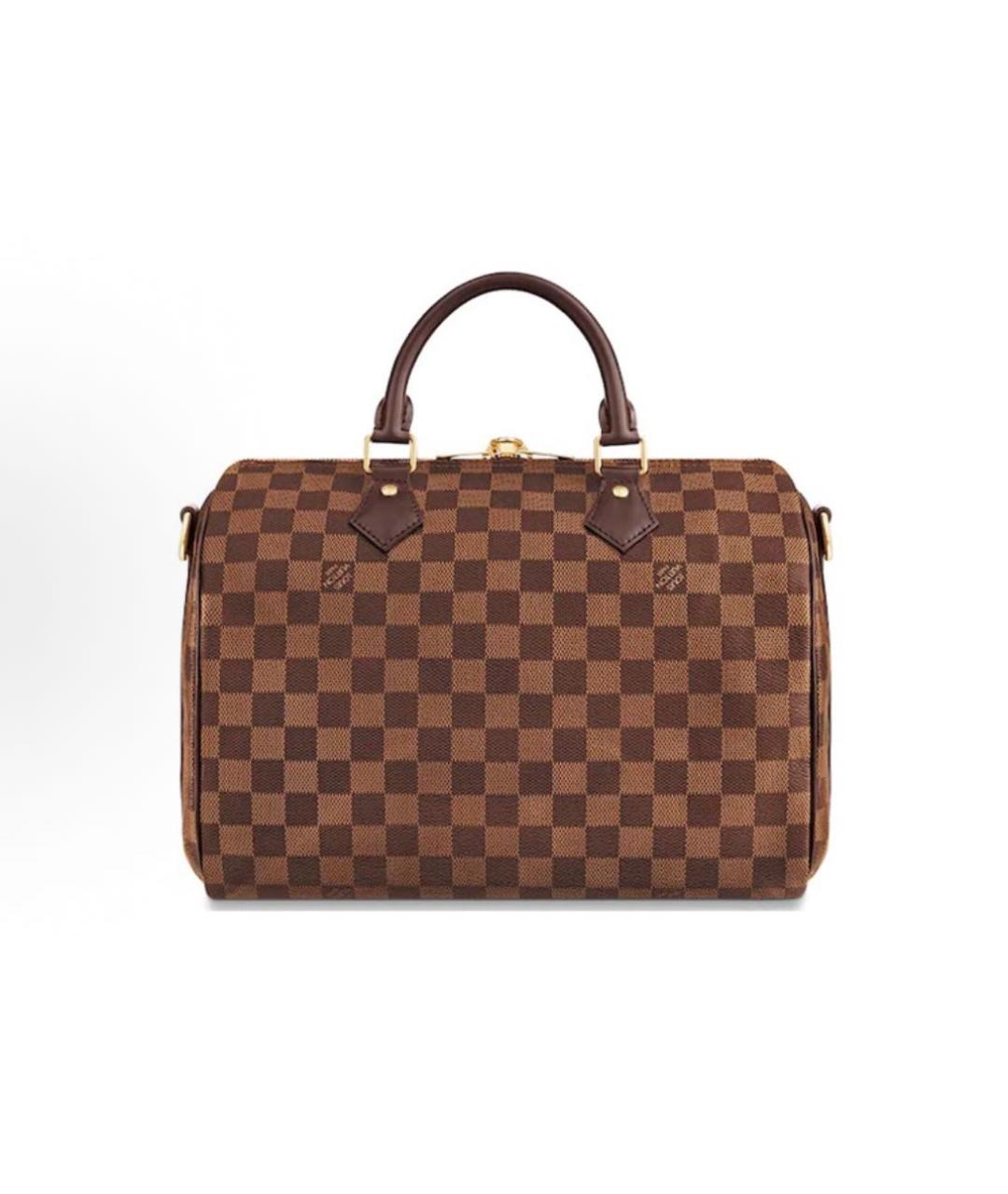 LOUIS VUITTON Коричневая сумка с короткими ручками, фото 3