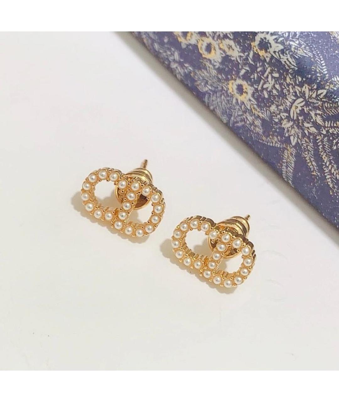 CHRISTIAN DIOR Золотые серьги, фото 4