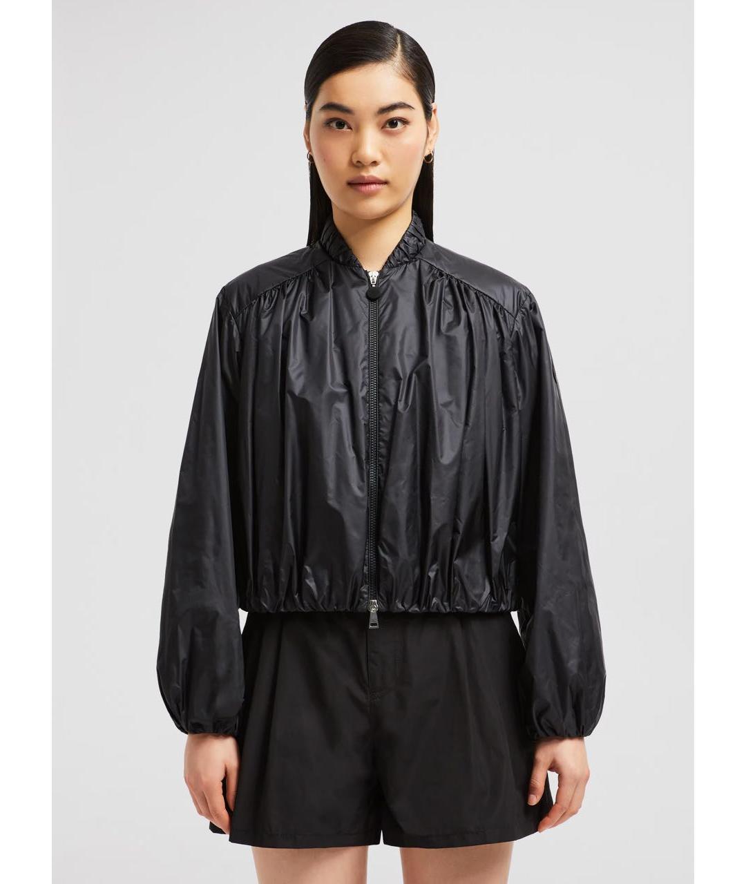 MONCLER Черная полиамидовая куртка, фото 3