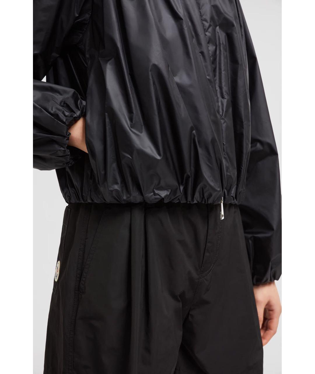 MONCLER Черная полиамидовая куртка, фото 7