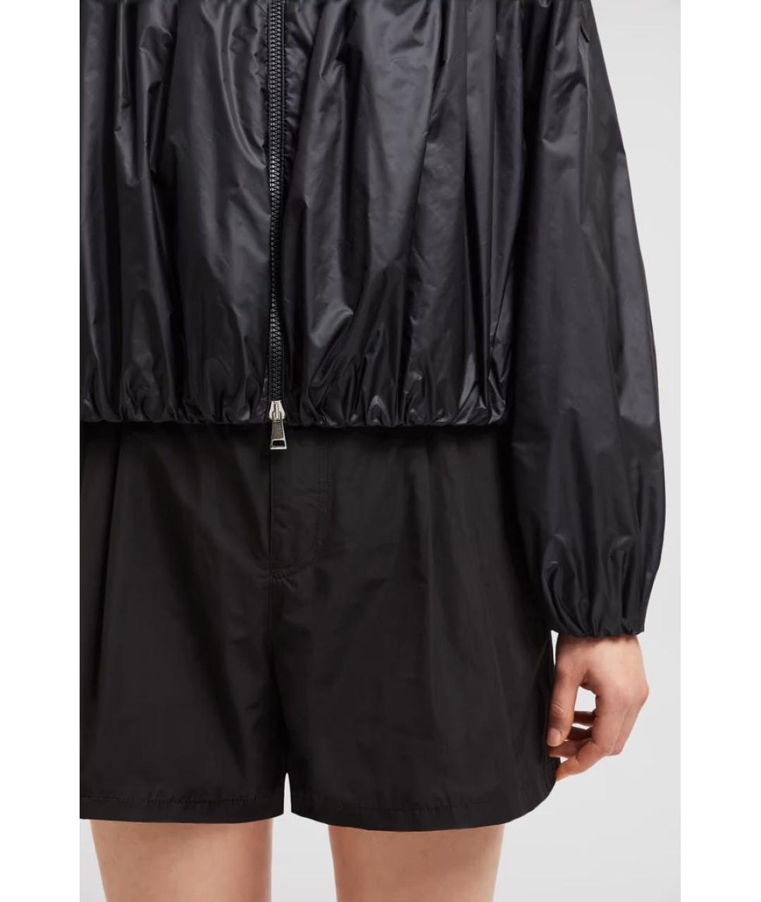 MONCLER Черная полиамидовая куртка, фото 8