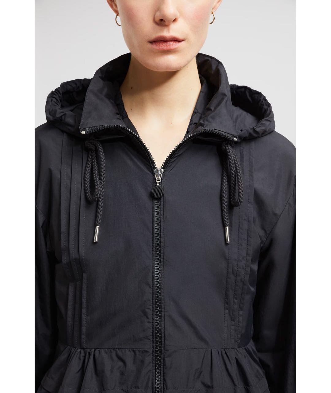 MONCLER Черная полиамидовая куртка, фото 7