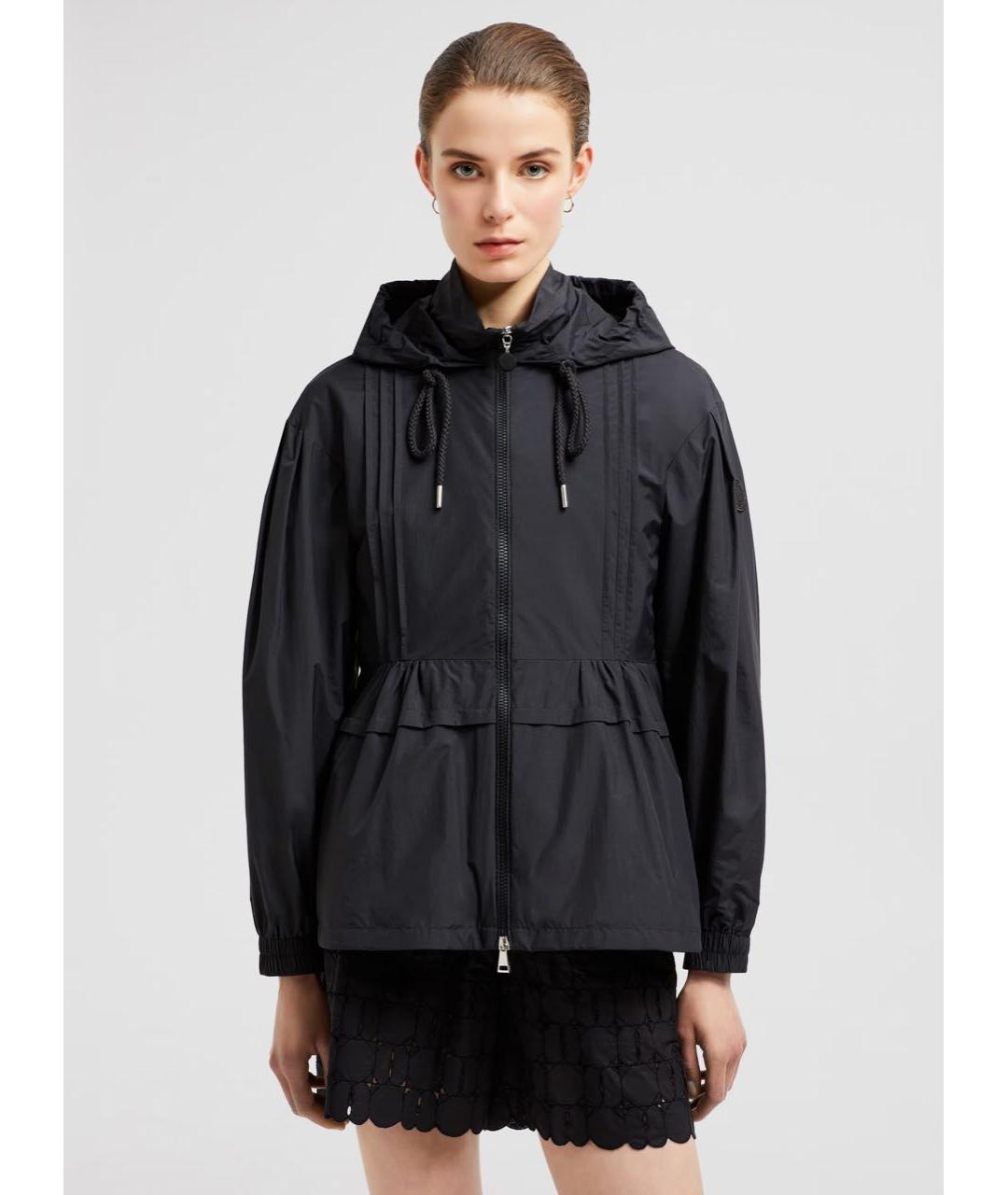 MONCLER Черная полиамидовая куртка, фото 3