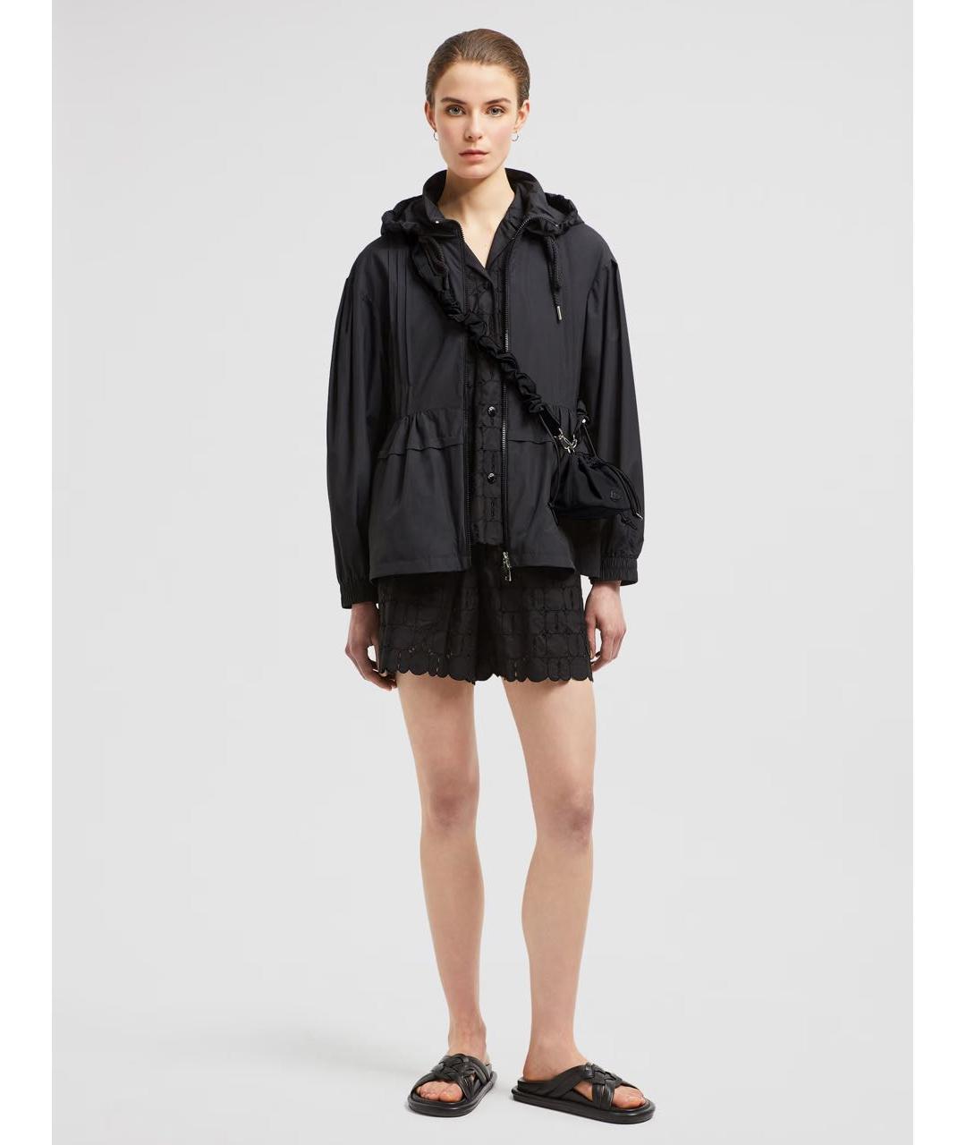 MONCLER Черная полиамидовая куртка, фото 2