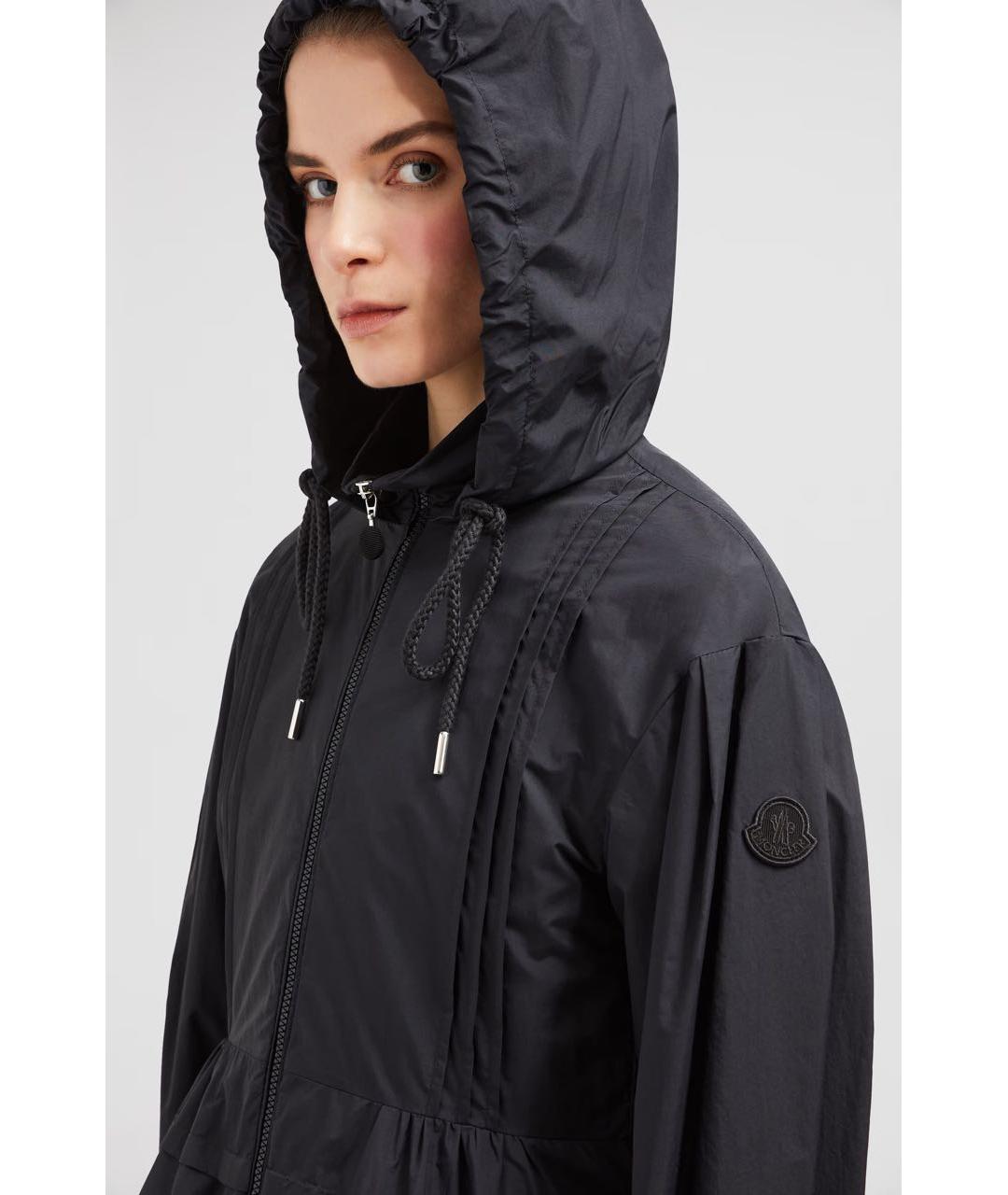 MONCLER Черная полиамидовая куртка, фото 4