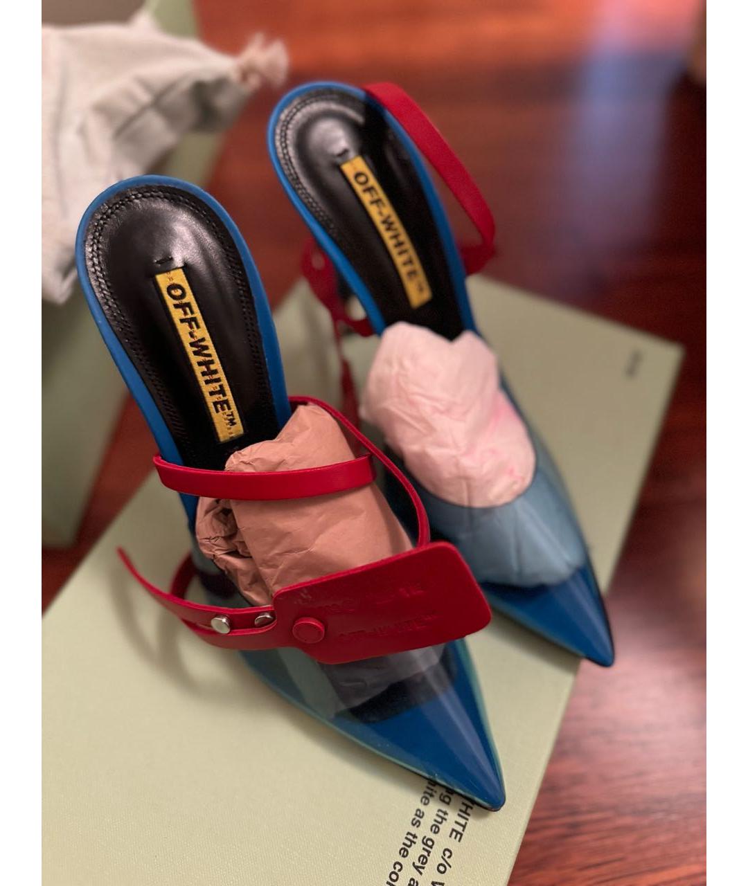 OFF-WHITE Мульти кожаные туфли, фото 3