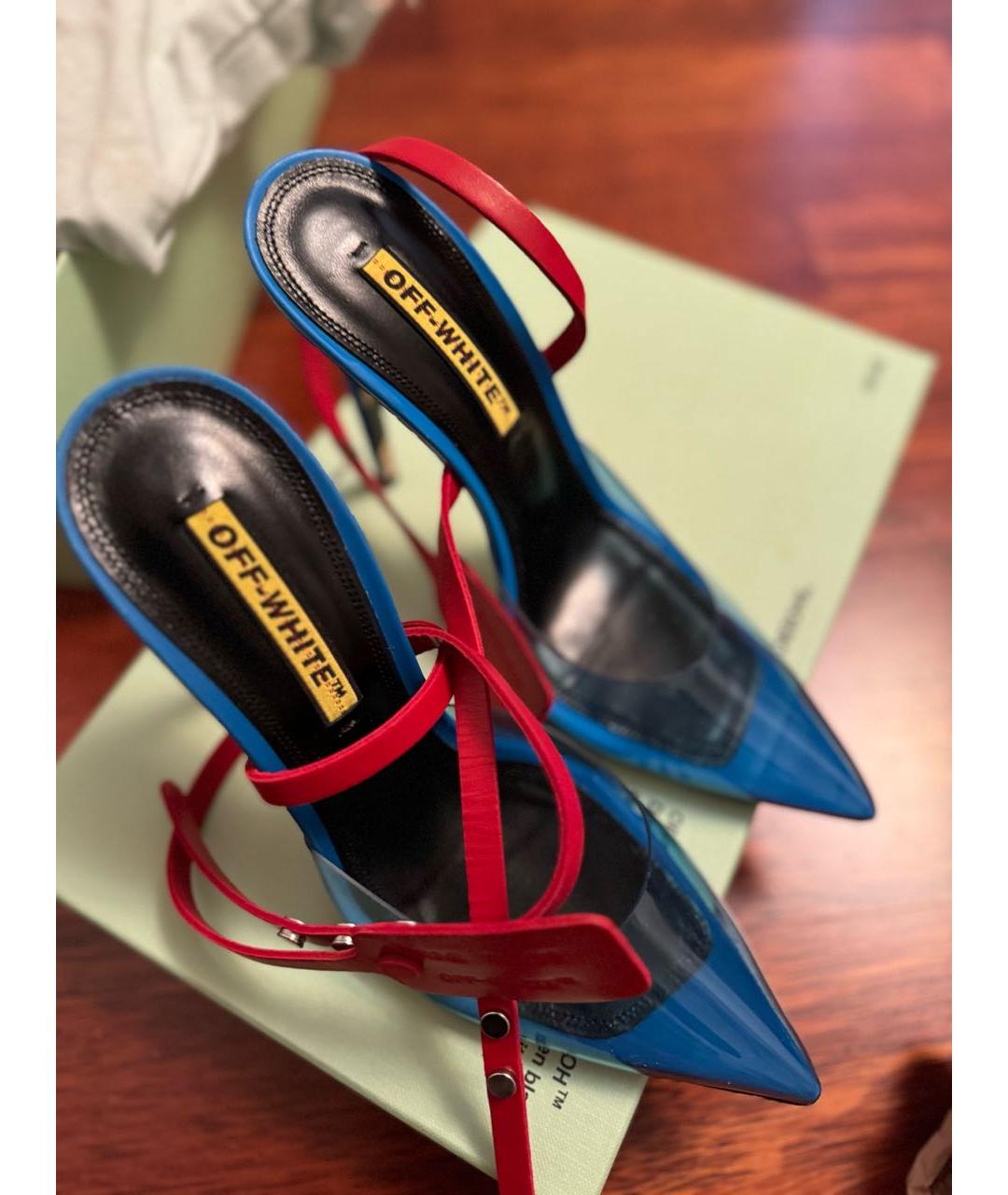 OFF-WHITE Мульти кожаные туфли, фото 2