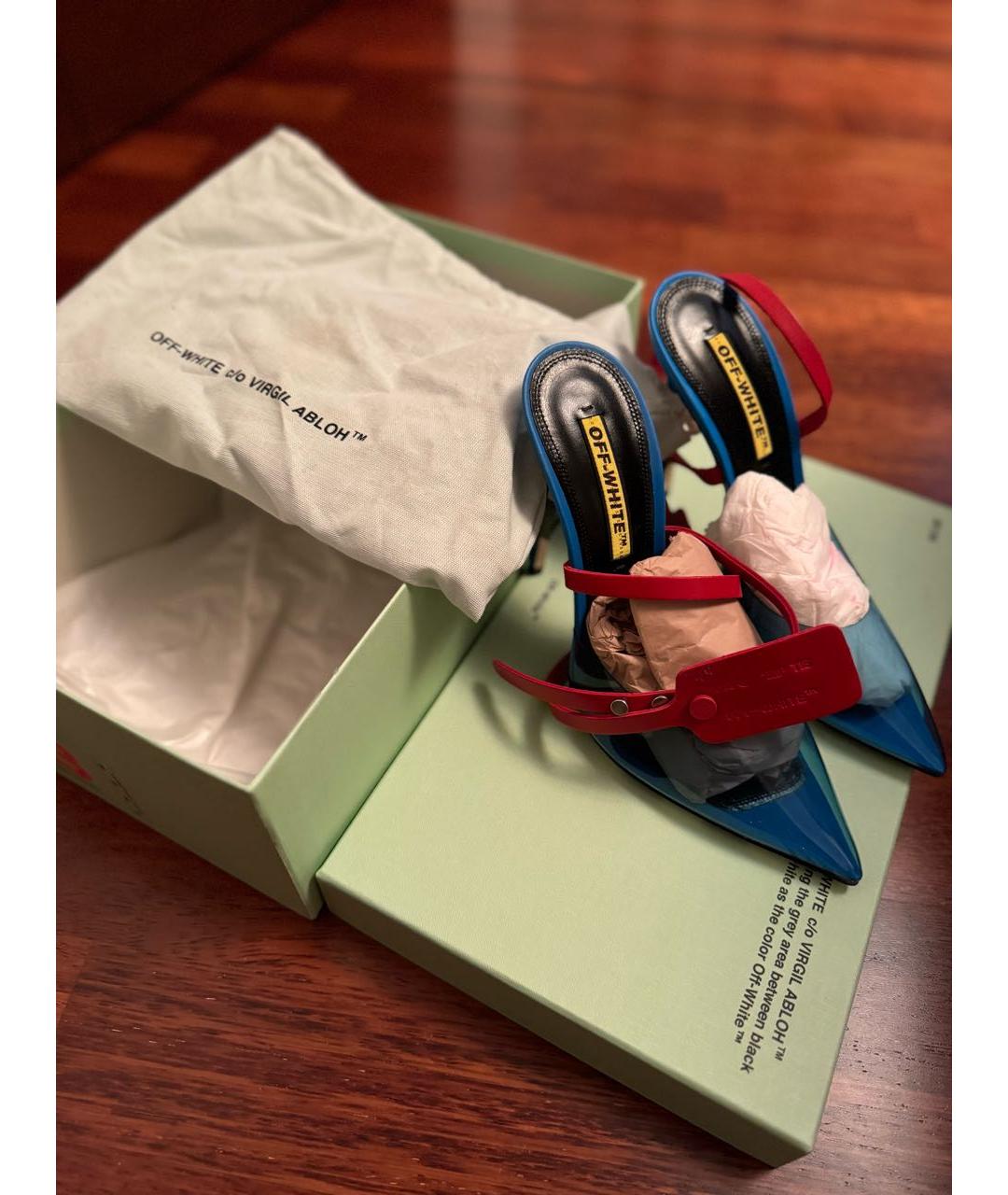 OFF-WHITE Мульти кожаные туфли, фото 4