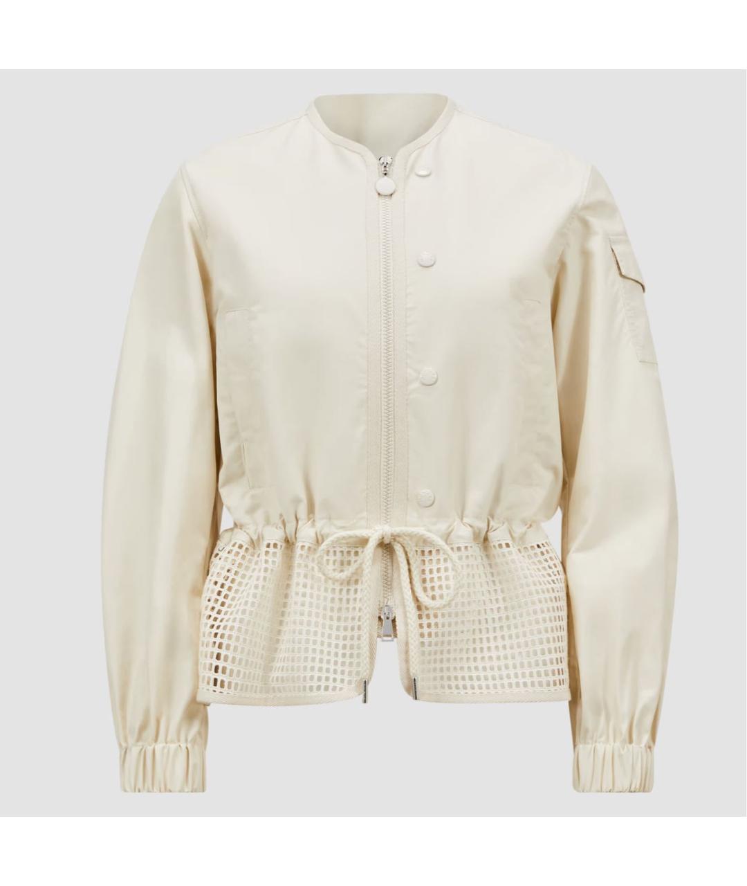 MONCLER Бежевая хлопковая куртка, фото 8