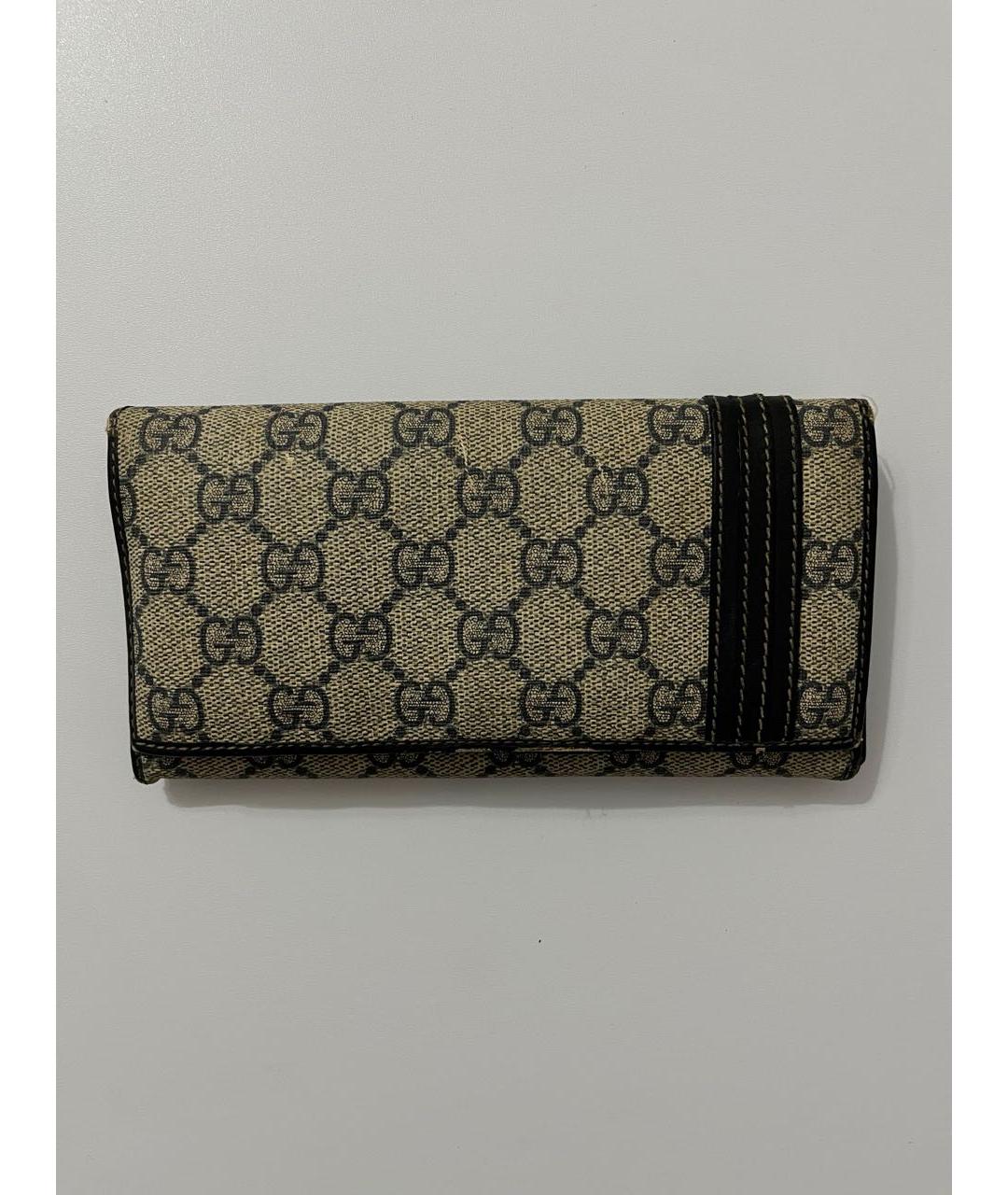 GUCCI Бежевый кошелек из искусственной кожи, фото 4