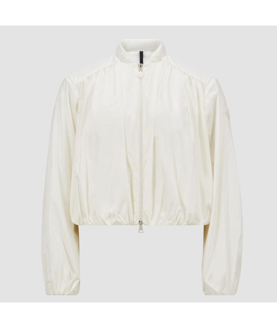 MONCLER Белая полиамидовая куртка, фото 8