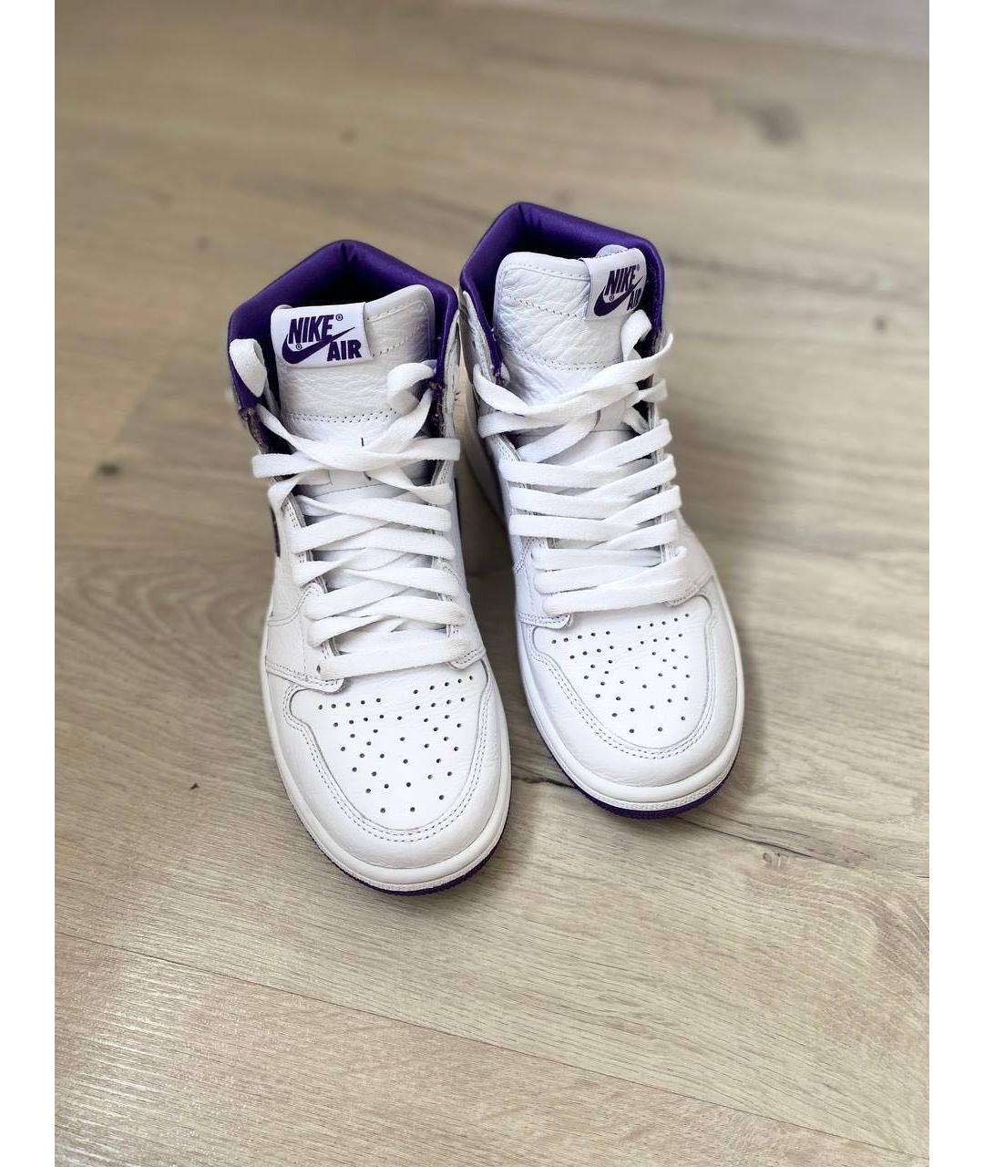JORDAN Фиолетовые кроссовки из искусственной кожи, фото 2