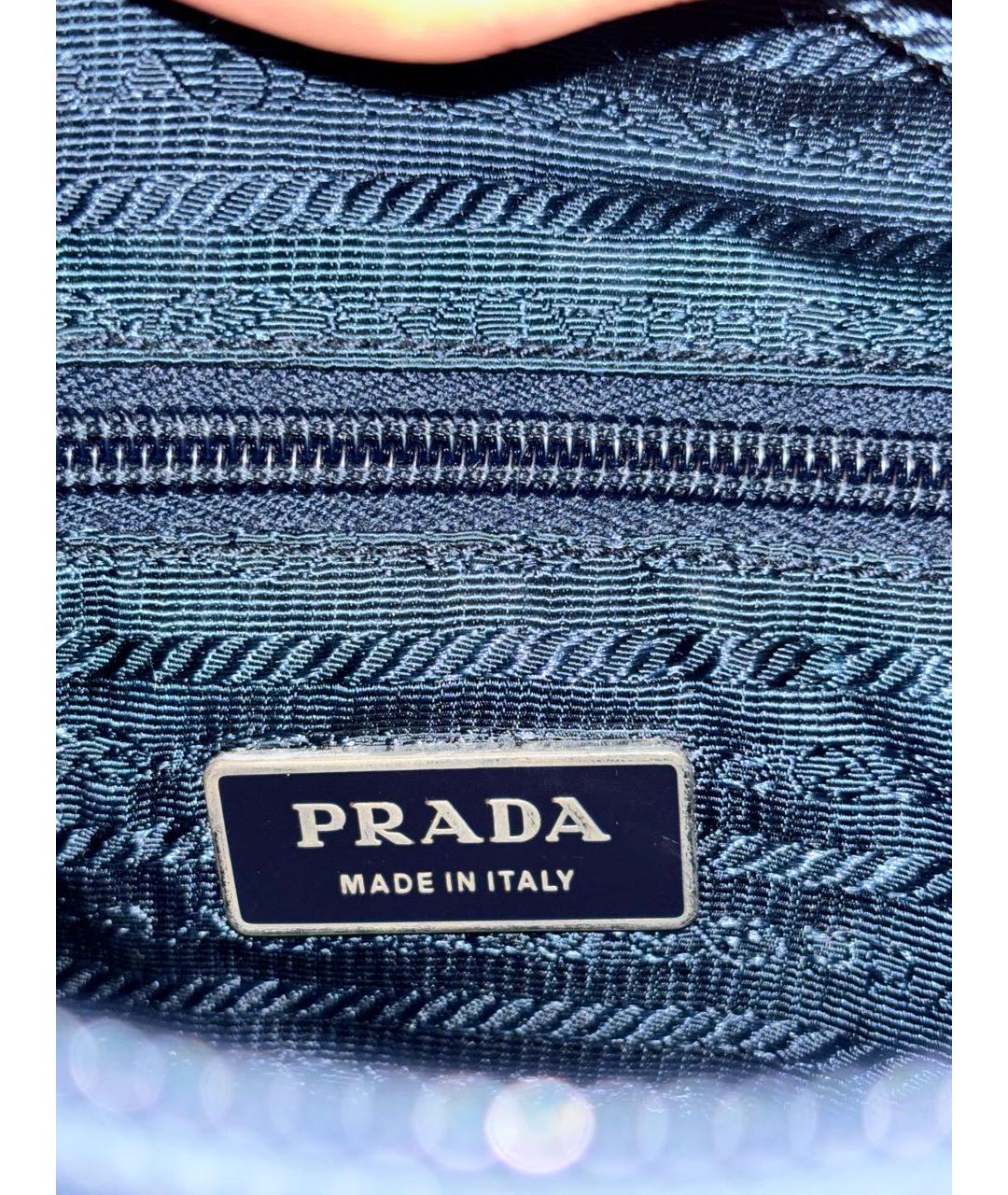 PRADA Темно-синяя сумка на плечо, фото 5