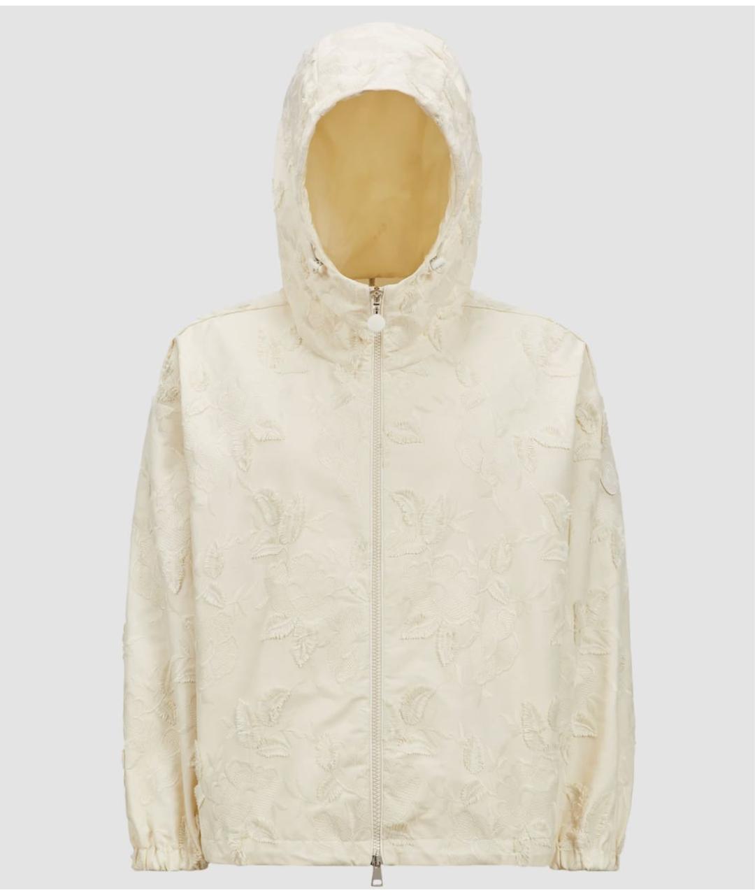 MONCLER Бежевая полиэстеровая куртка, фото 8