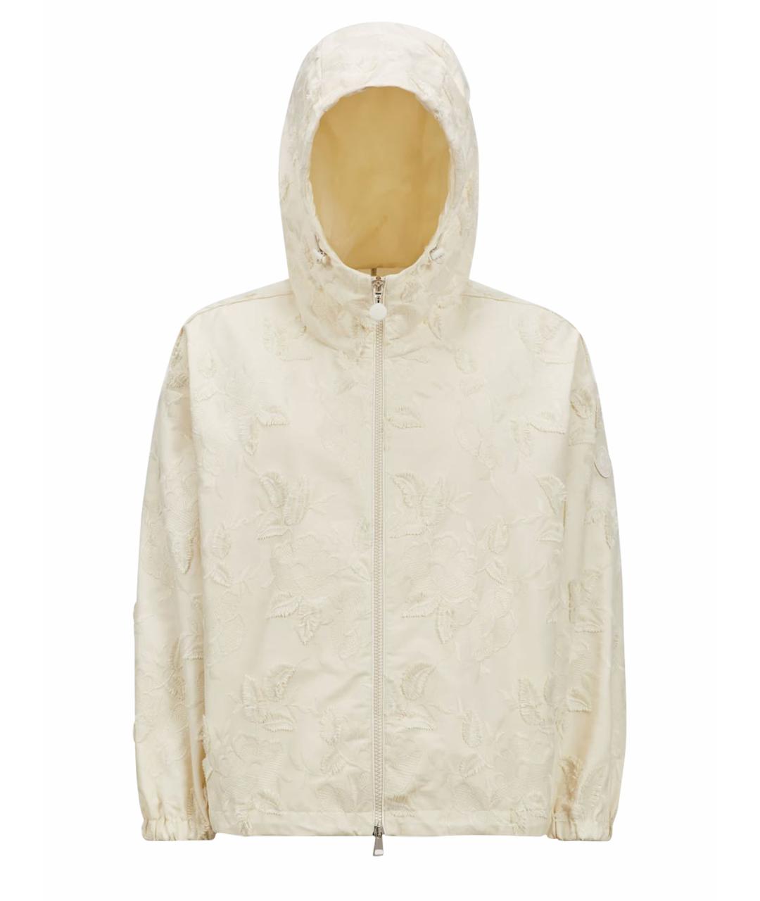MONCLER Бежевая полиэстеровая куртка, фото 1