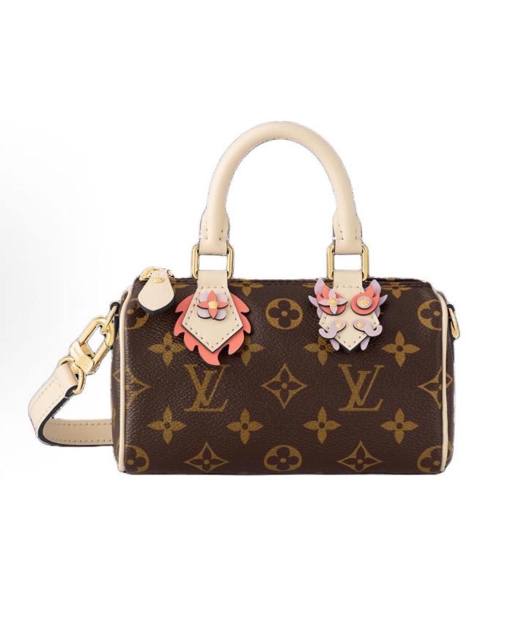 LOUIS VUITTON Коричневая сумка с короткими ручками, фото 5