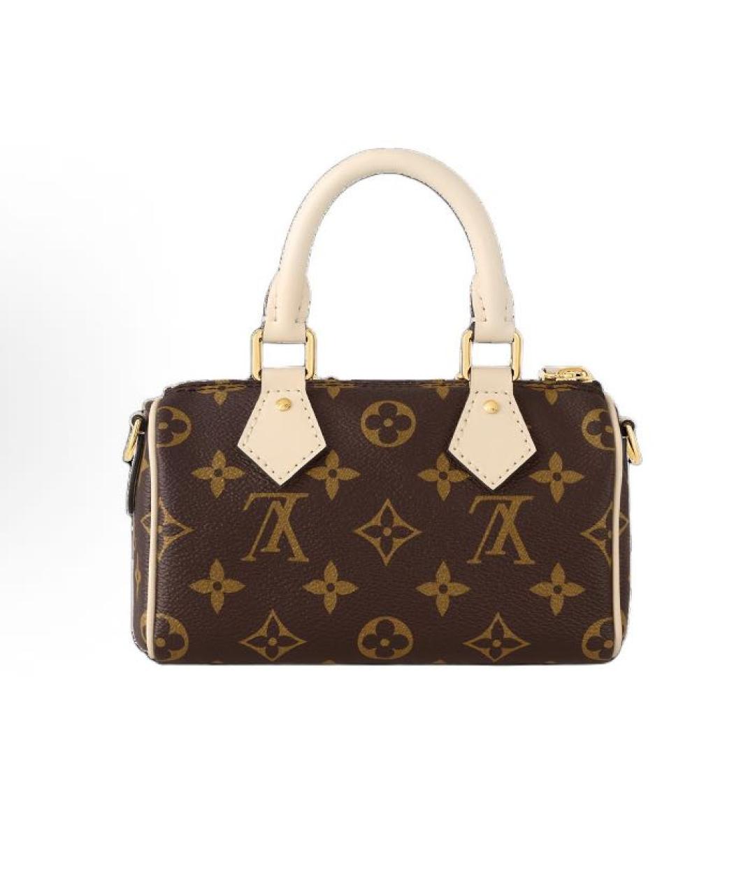 LOUIS VUITTON Коричневая сумка с короткими ручками, фото 3