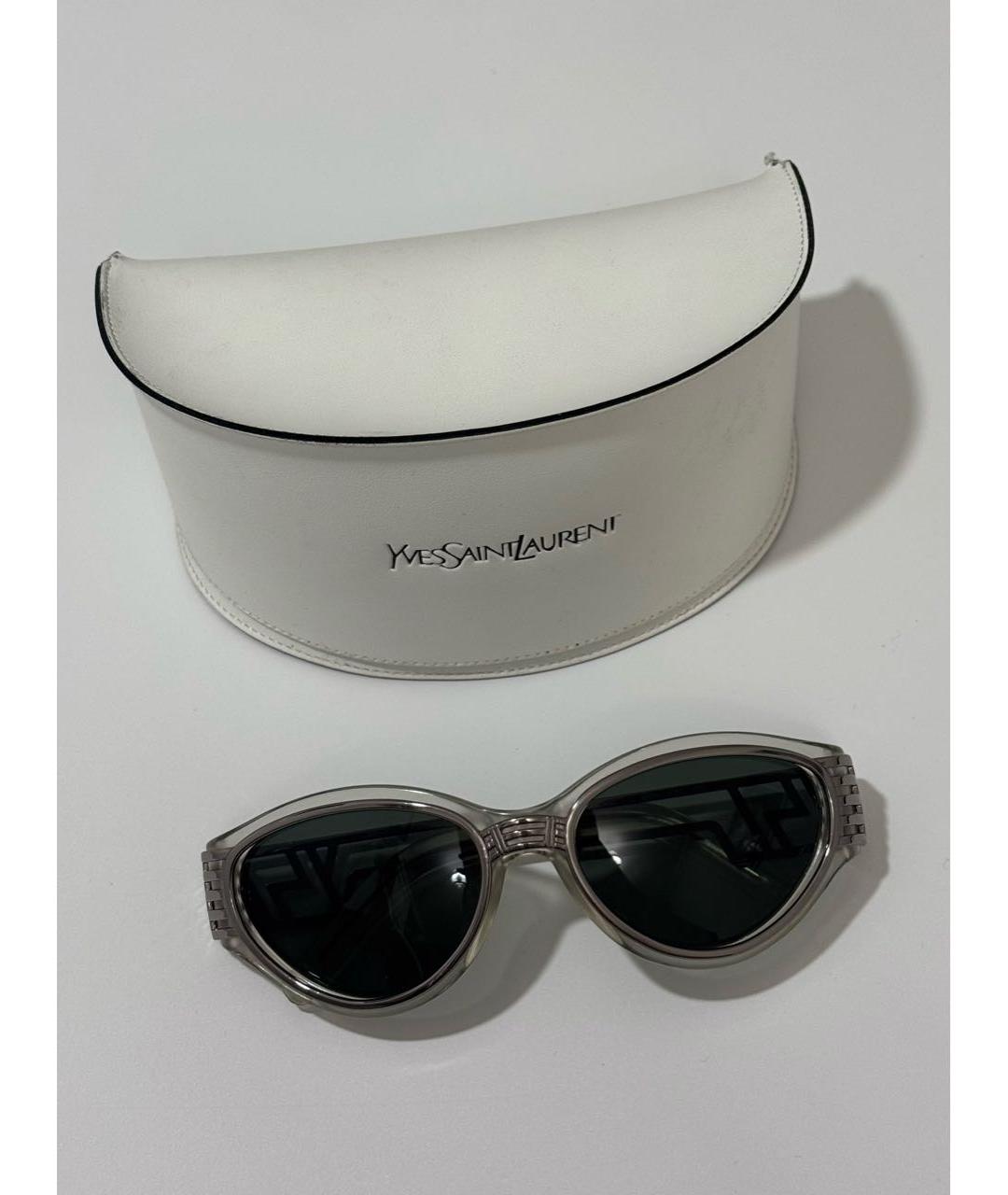 SAINT LAURENT Металлические солнцезащитные очки, фото 5