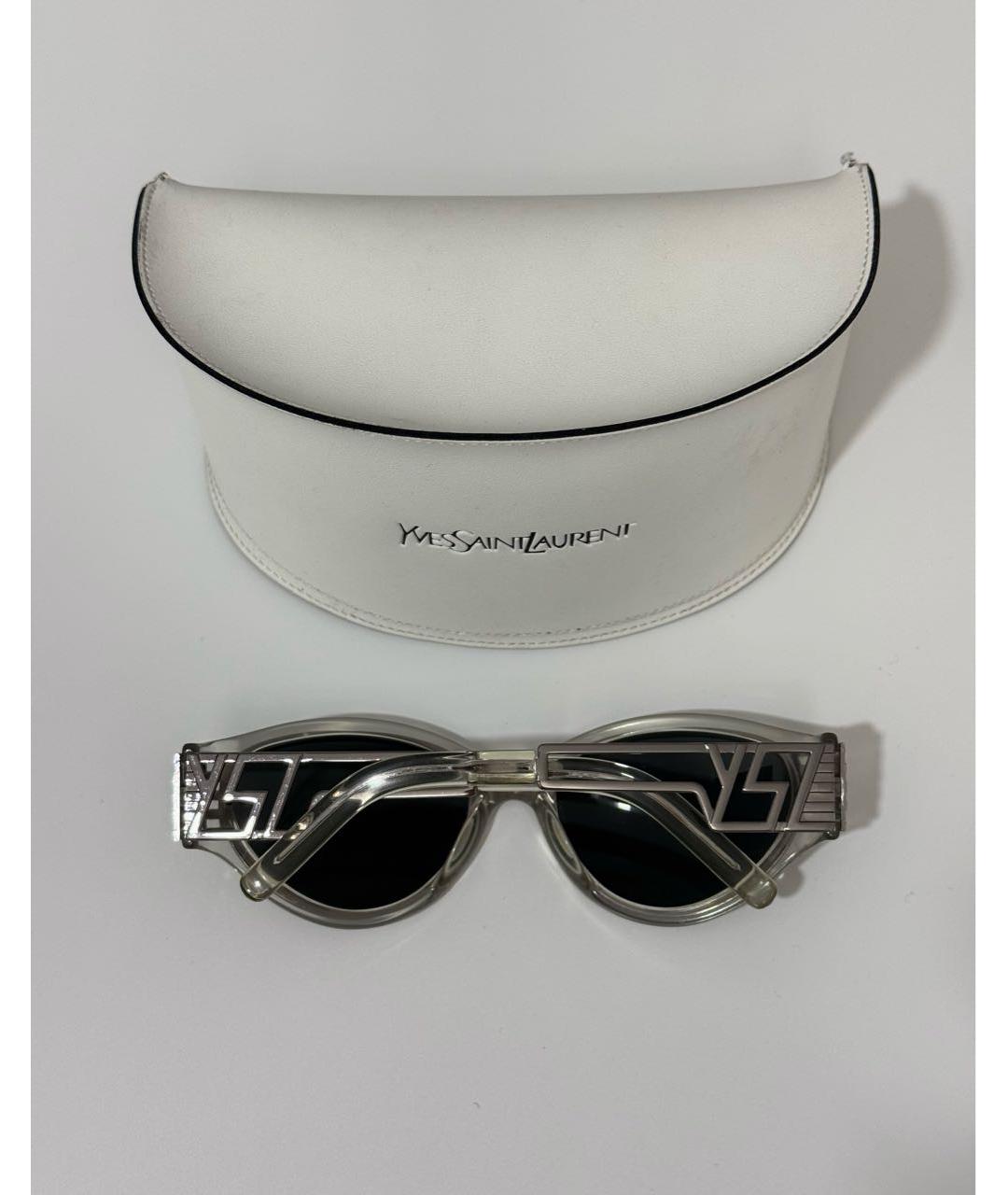SAINT LAURENT Металлические солнцезащитные очки, фото 6