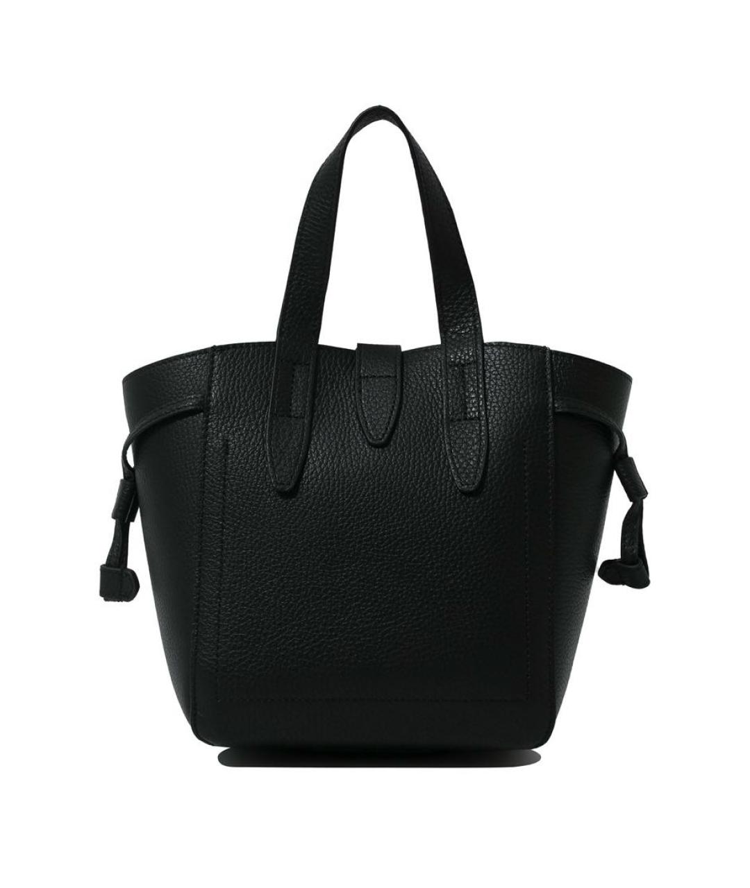 FURLA Черная кожаная сумка тоут, фото 2